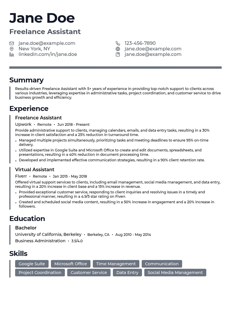 Freelance Assistant