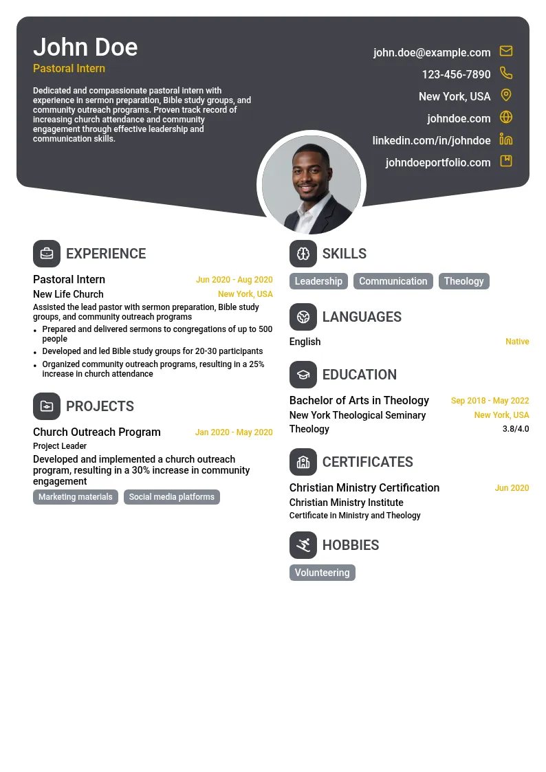 Pastoral Intern