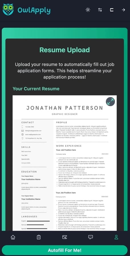 Resume Upload