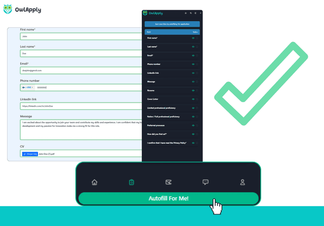 AI Job Application Autofill – Chrome Extension | OwlApply