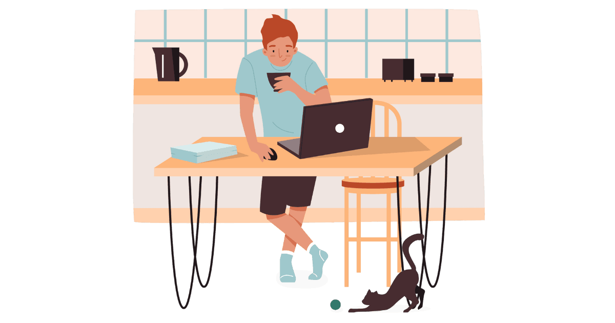 Ergonomik ev ofisi düzeni