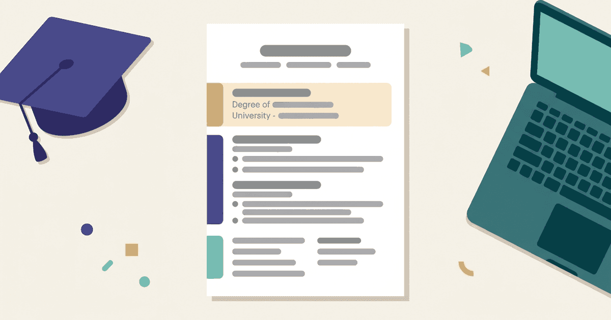 A one-page fresher resume in a single-column format with education, skills and projects sections highlighted