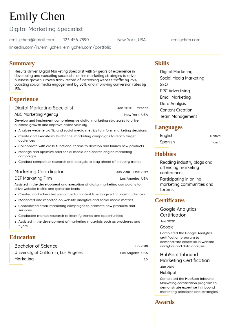 Digital Marketing Specialist