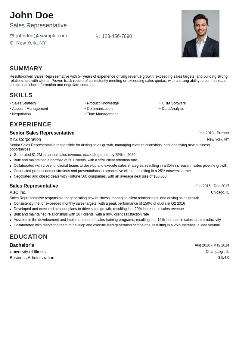 Sales Representative