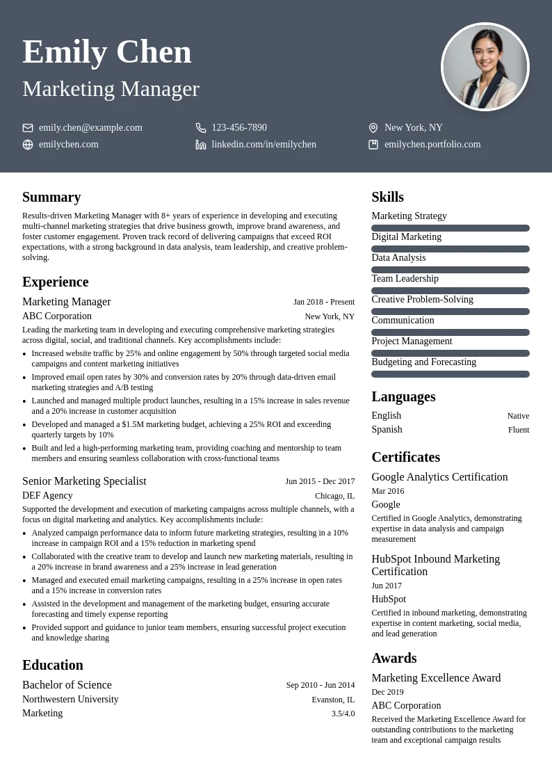 Marketing Manager