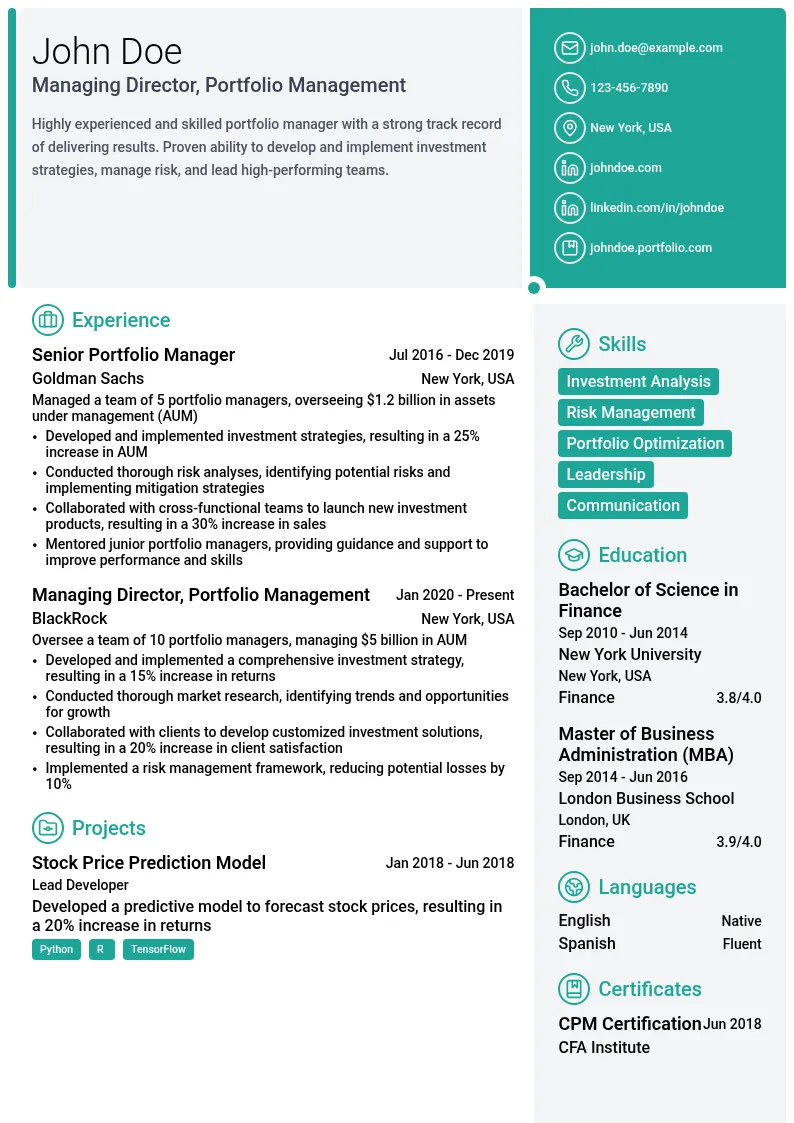 Portfolio Manager