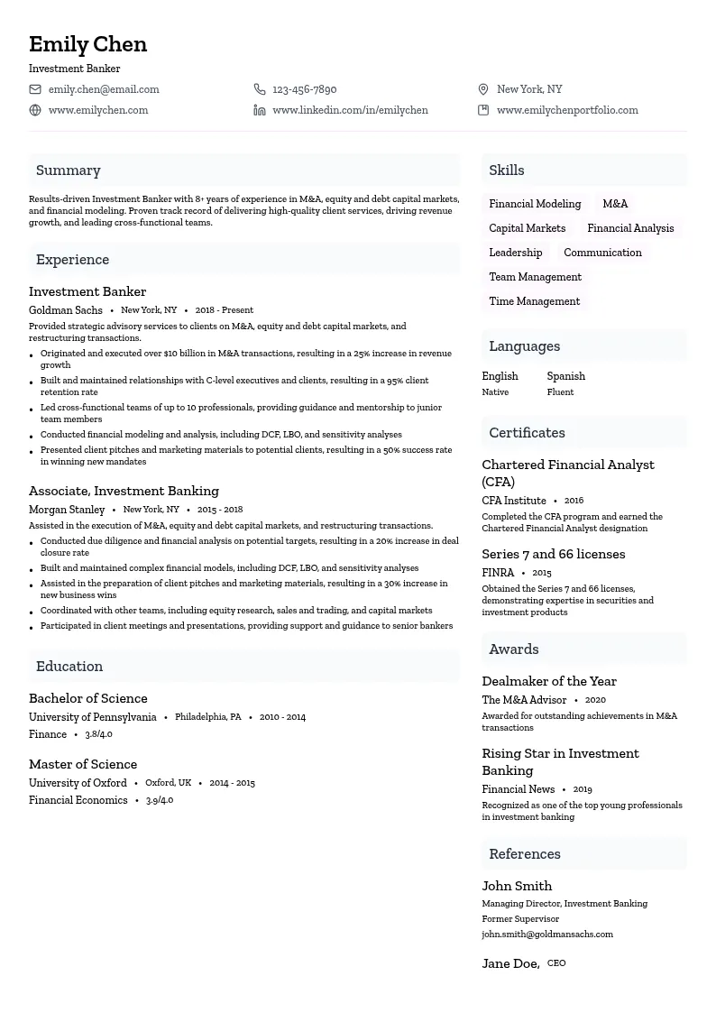 Investment Banker