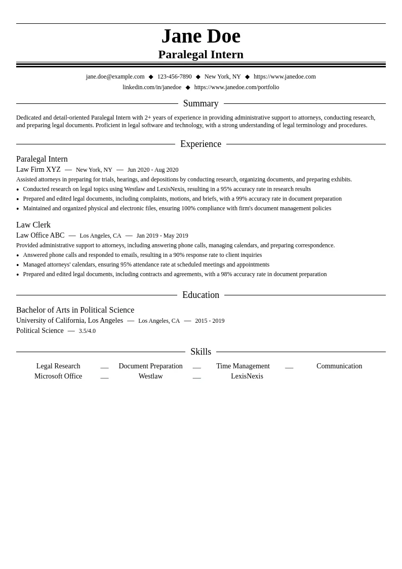 Paralegal