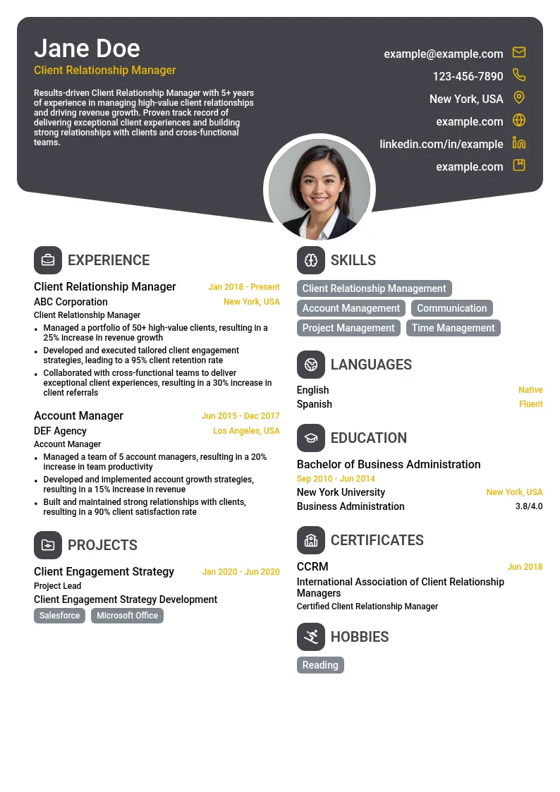 Client Relationship Manager