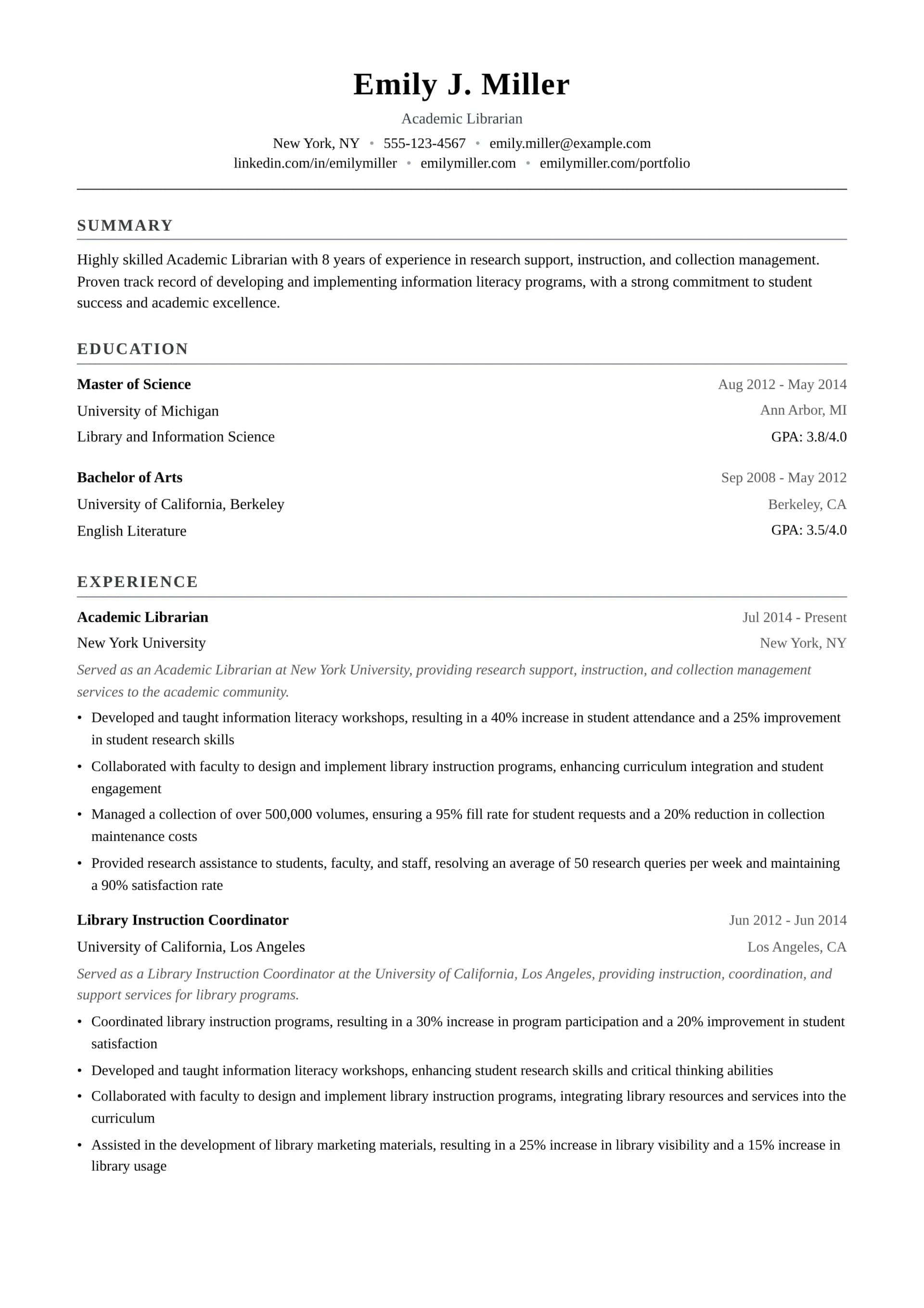 Academic Librarian