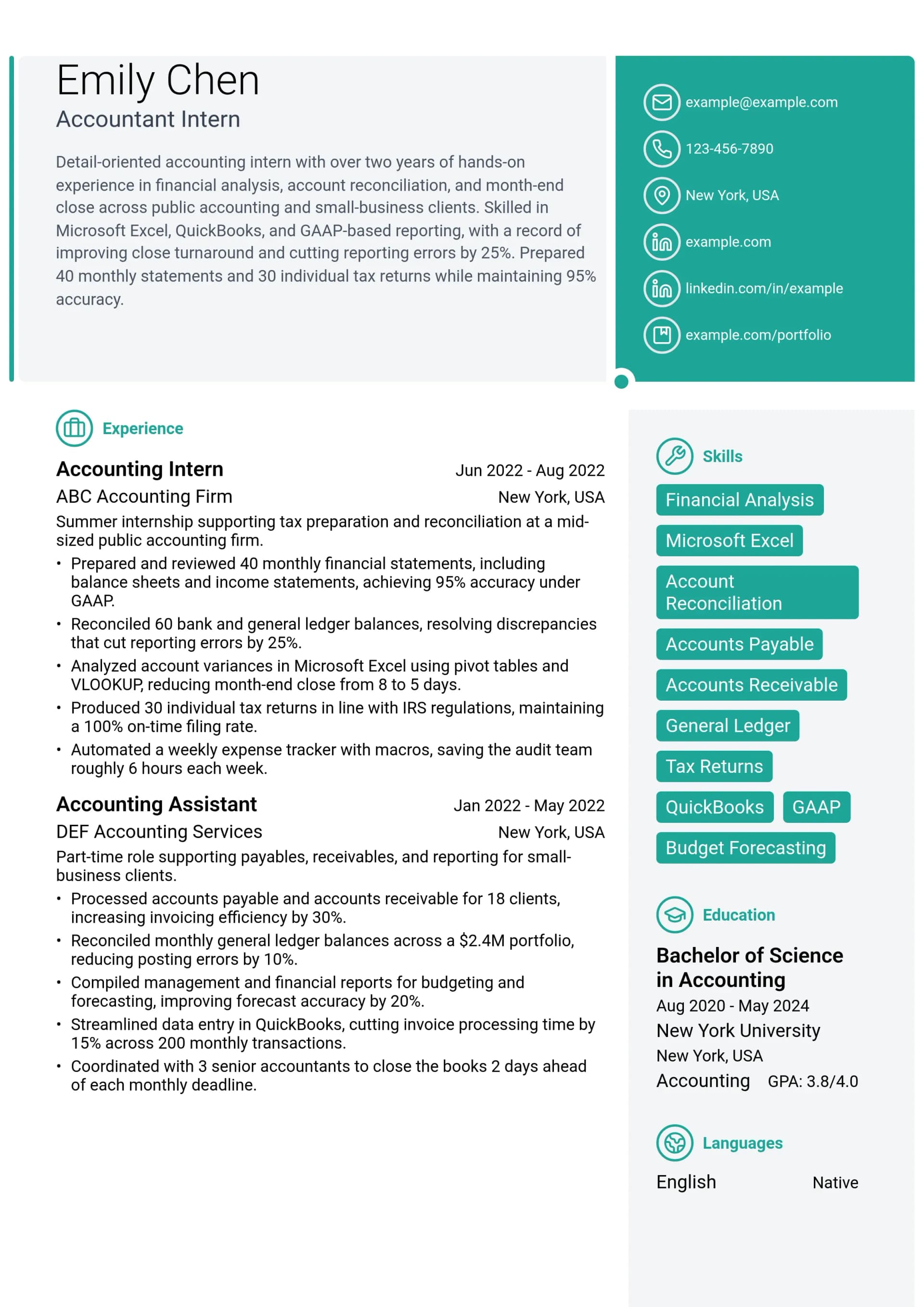 Accountant Intern