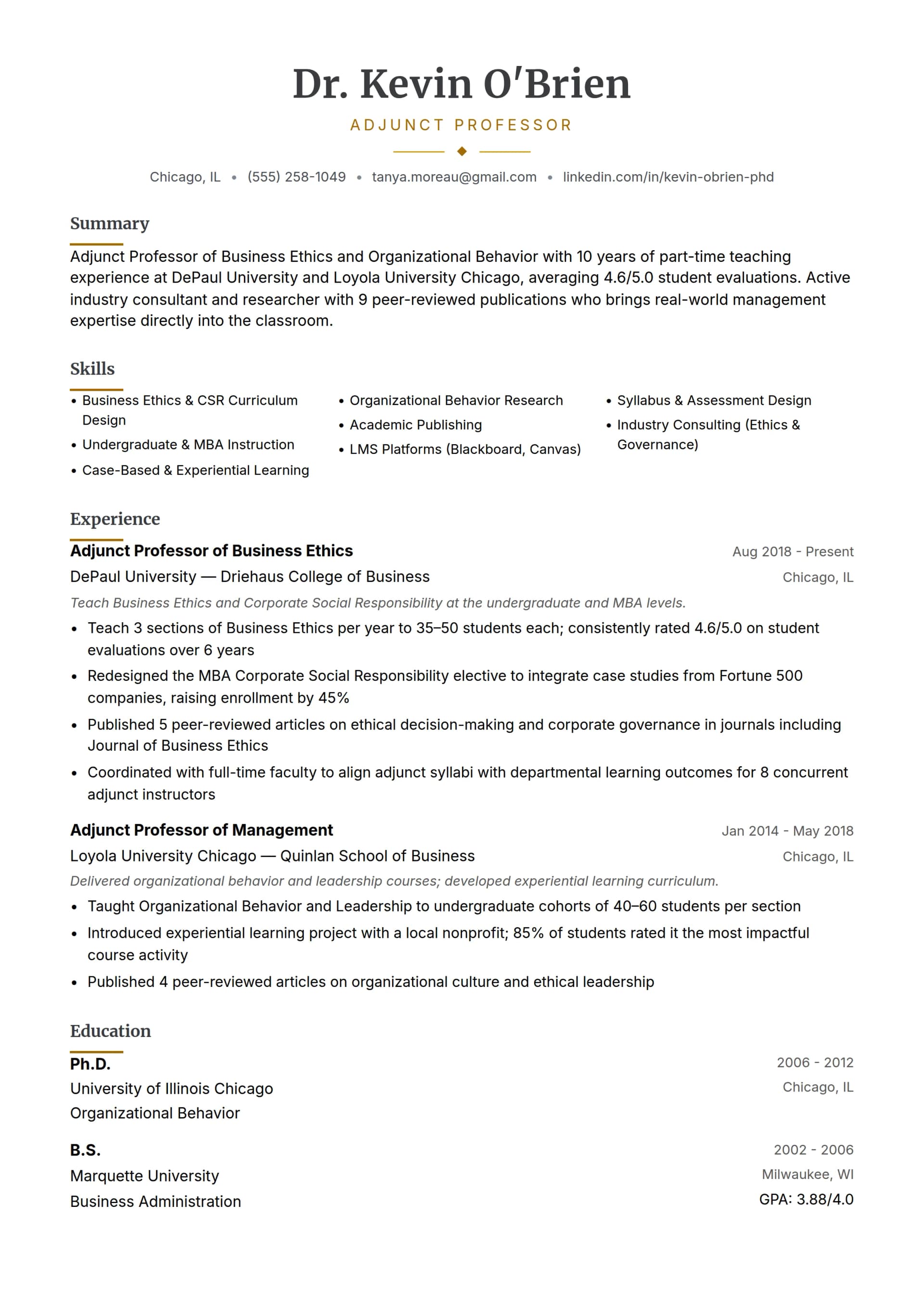 Adjunct Professor