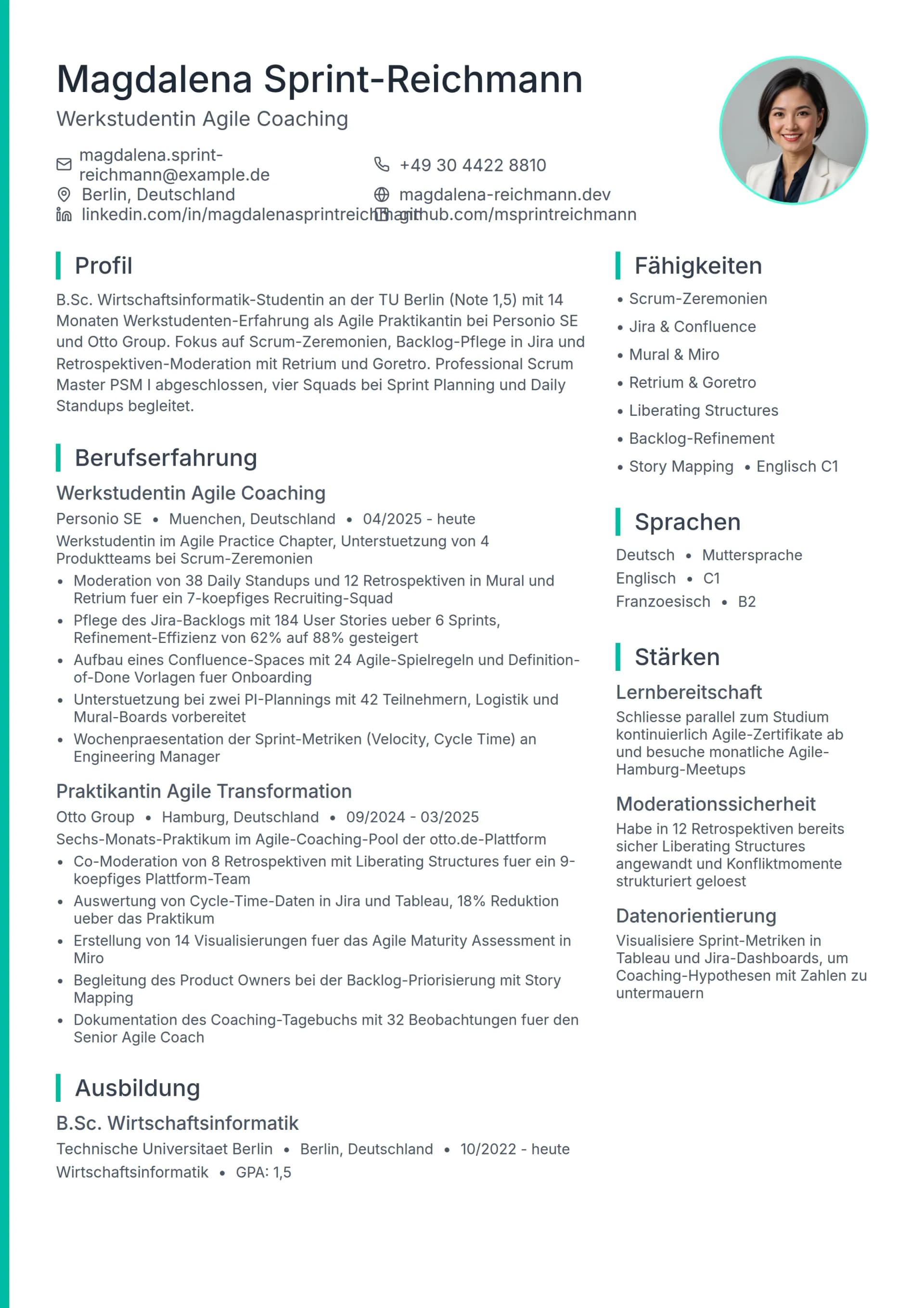 Agile Praktikant / Werkstudent