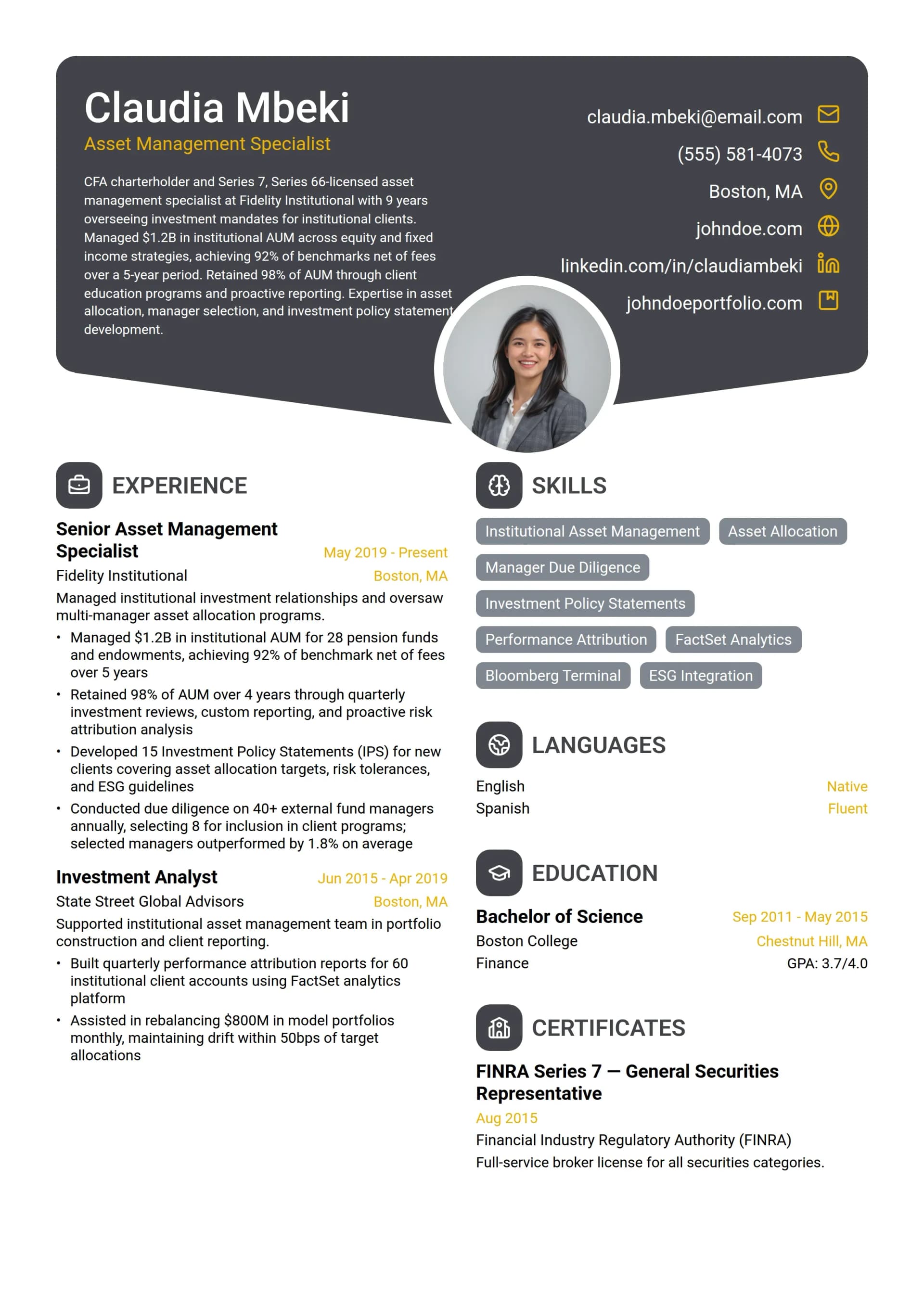 Asset Management Specialist