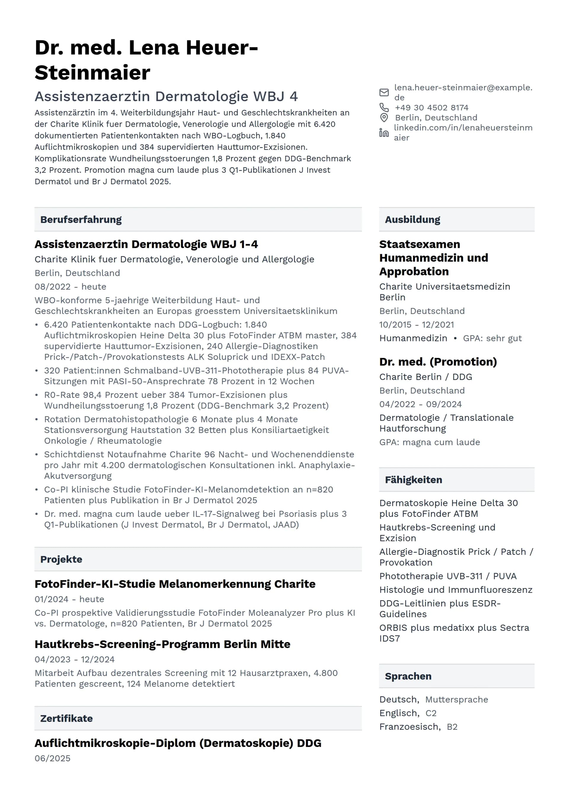 Assistenzärztin Dermatologie WBJ 4