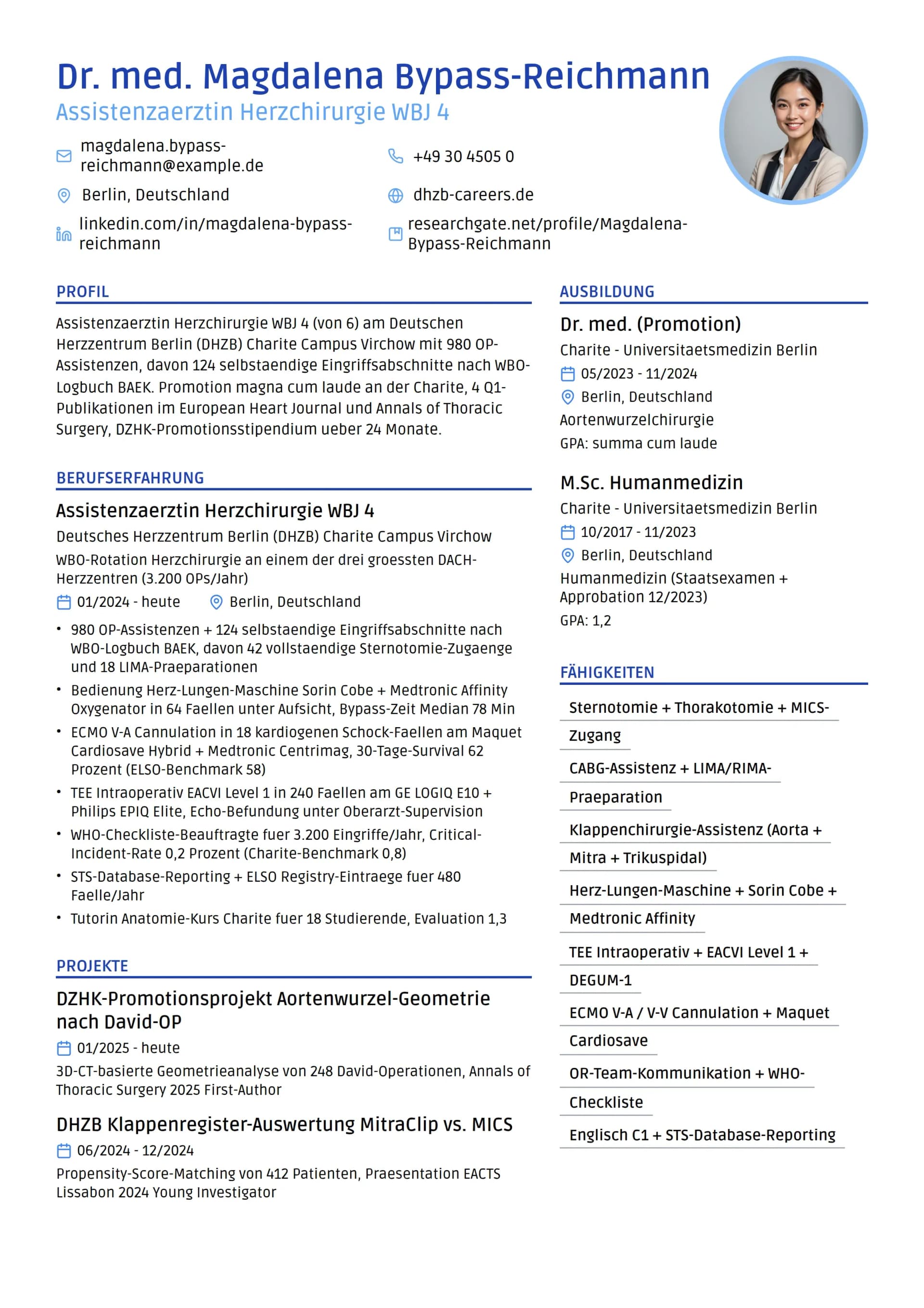 Assistenzärztin Herzchirurgie WBJ 4