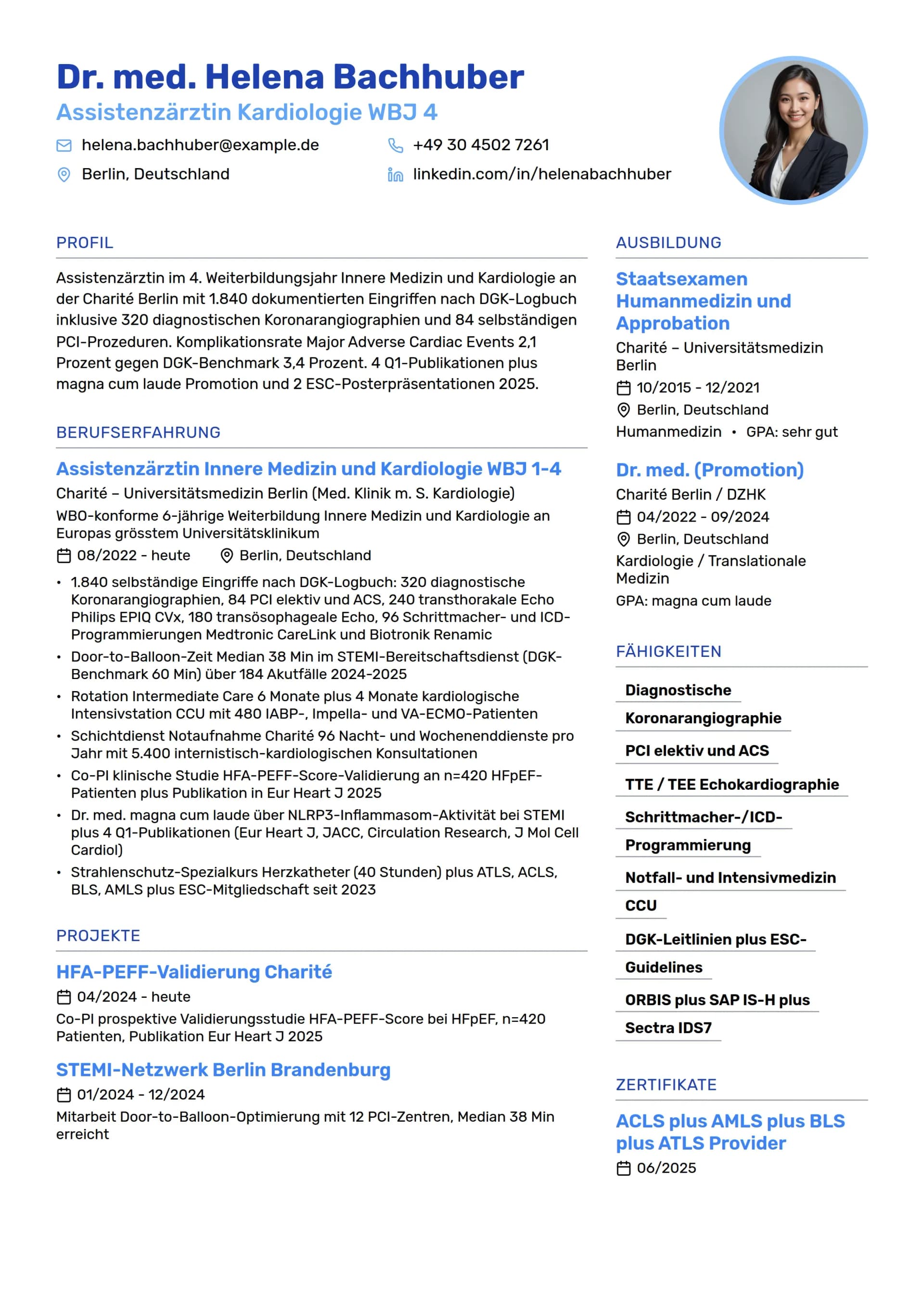 Assistenzärztin Kardiologie WBJ 4