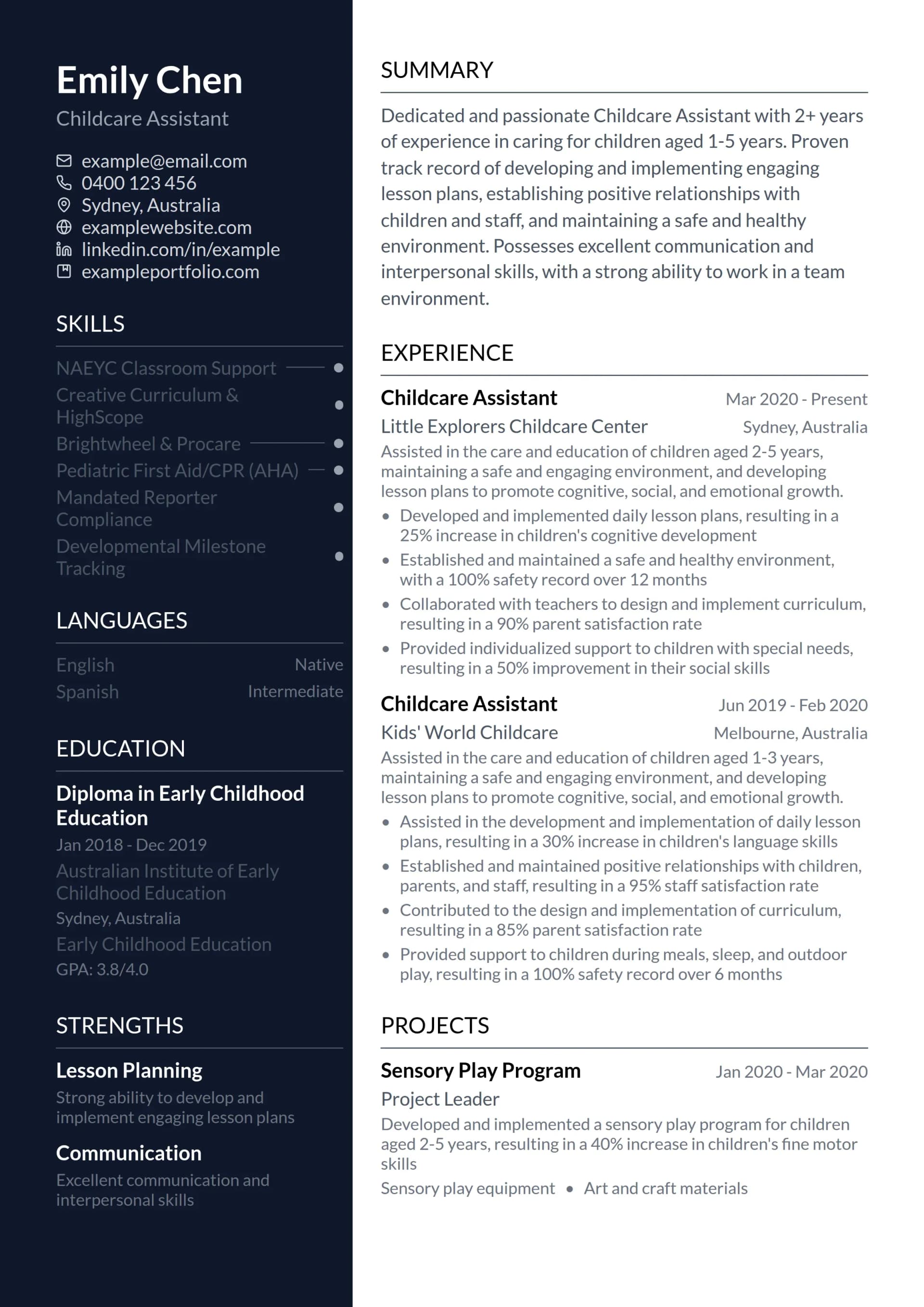 Childcare Assistant
