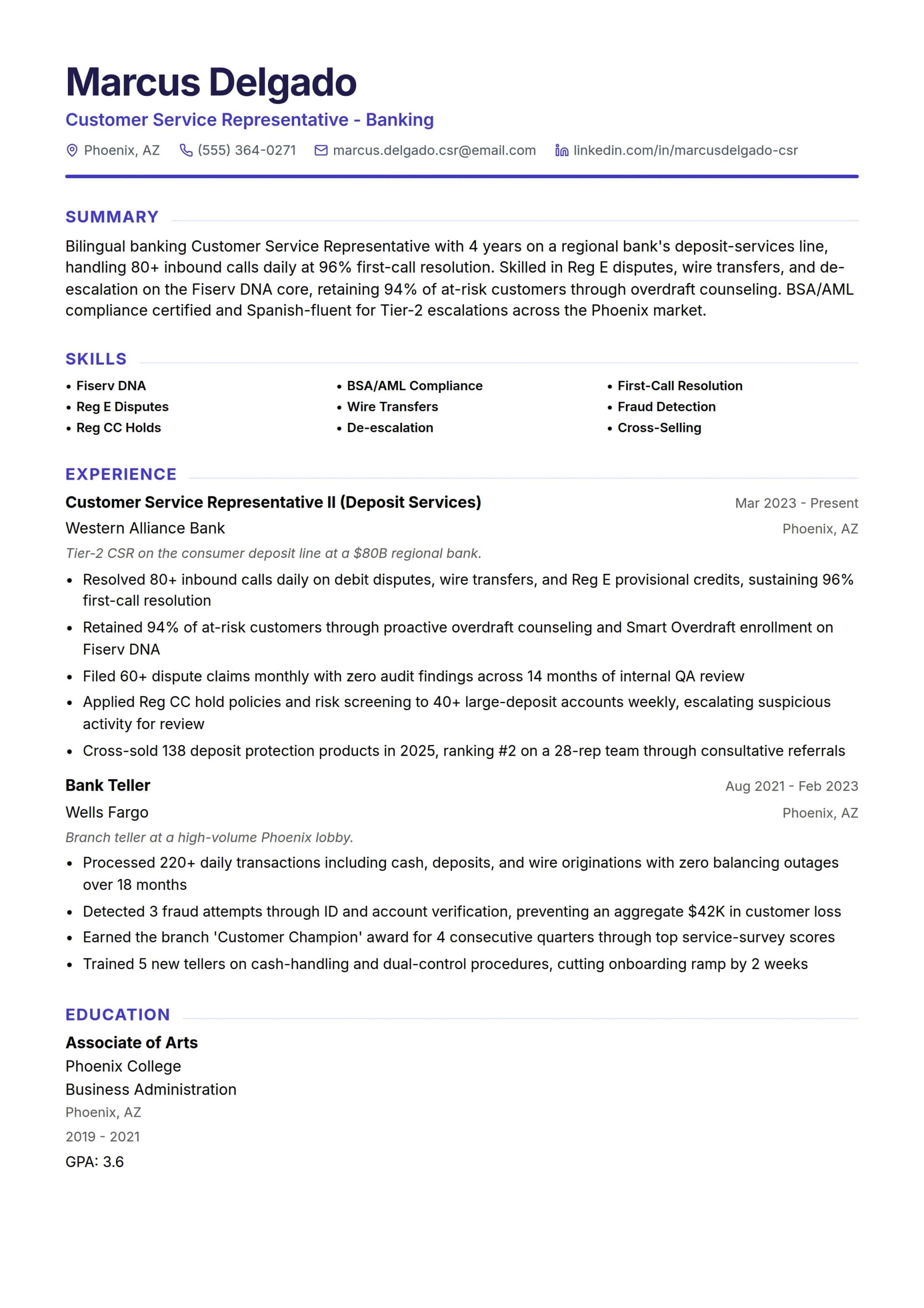 Customer Service Representative