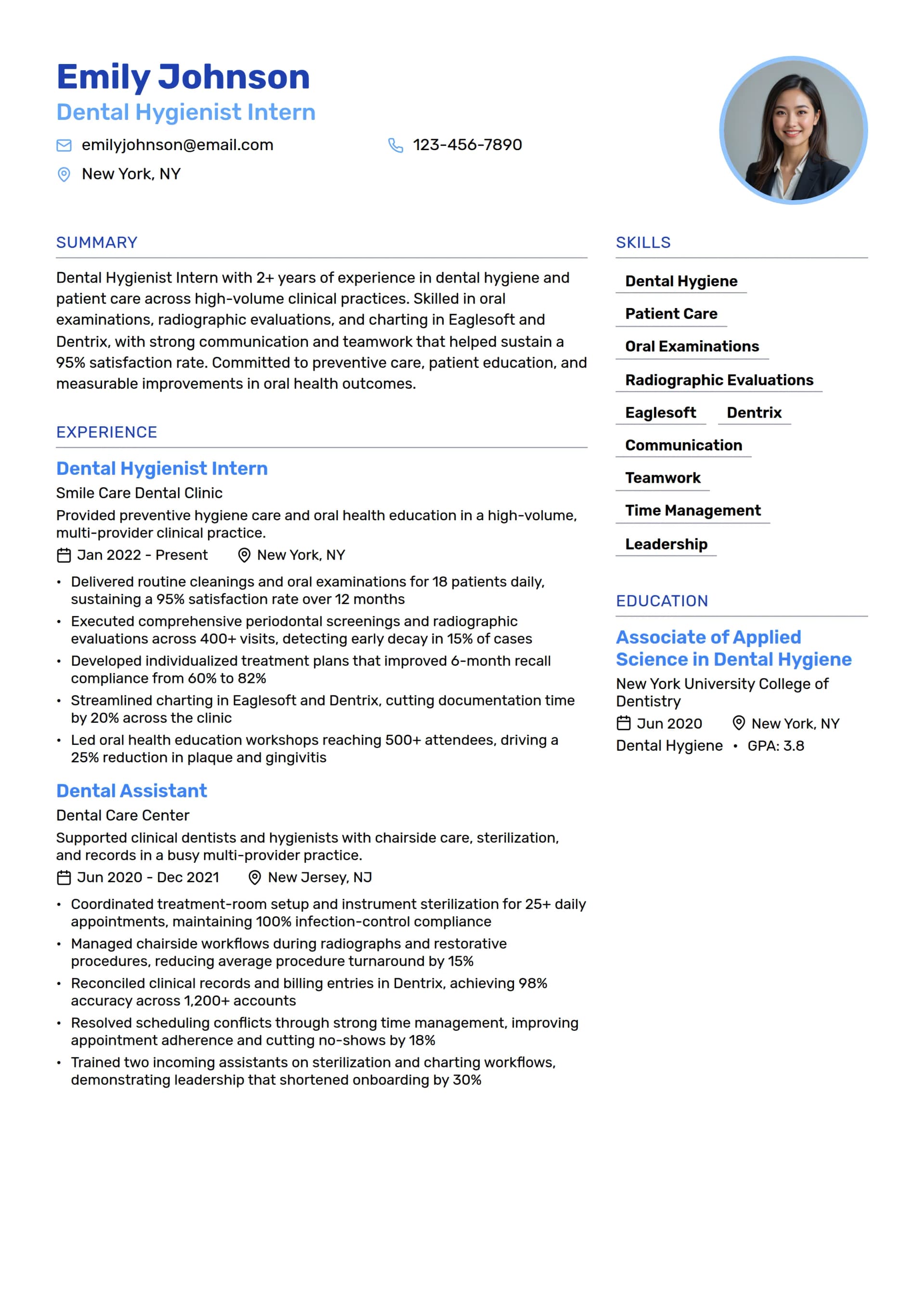 Dental Hygienist Intern