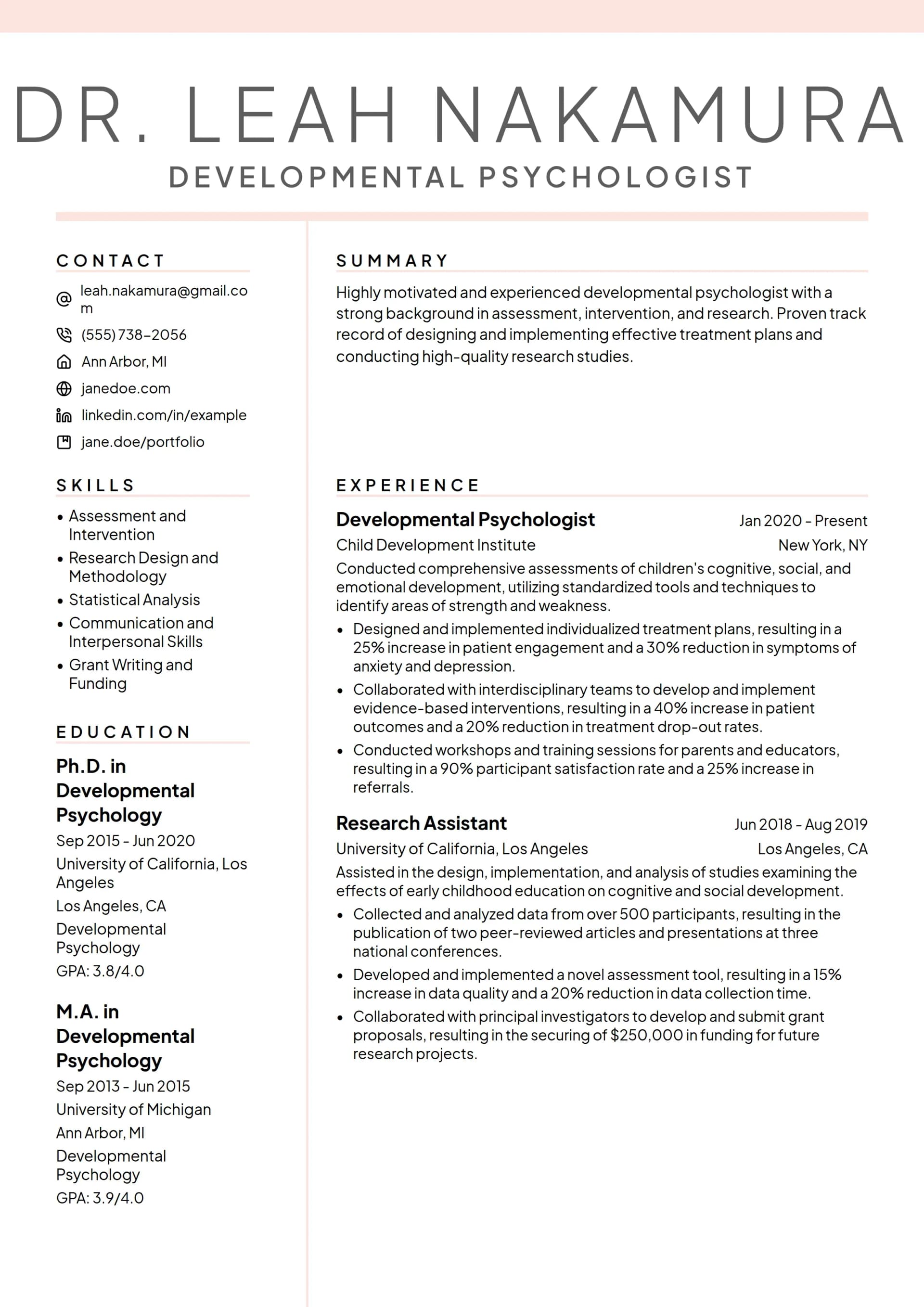 Developmental Psychologist