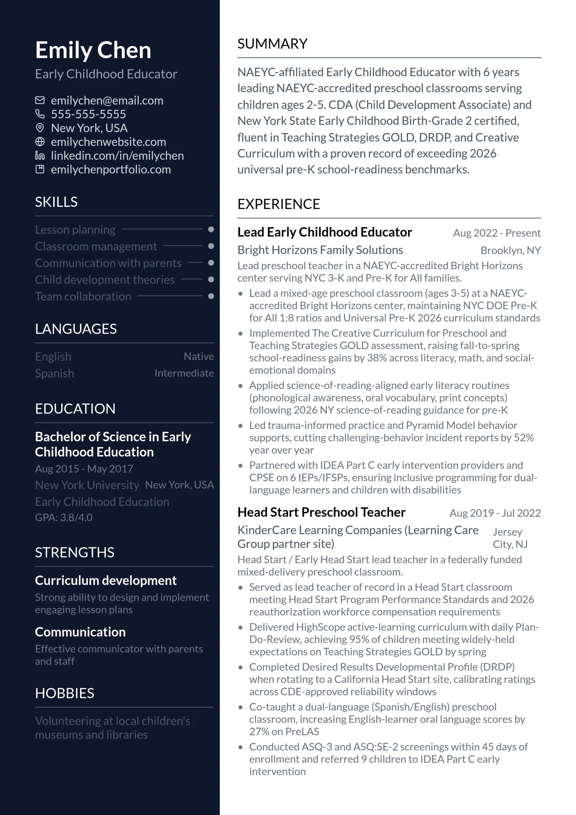 Early Childhood Educator