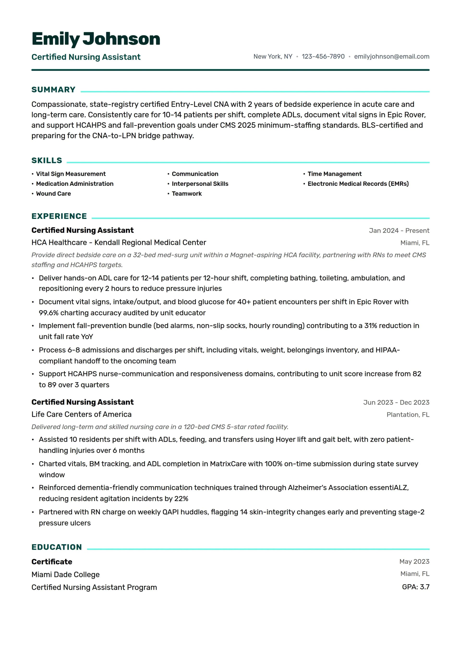 Entry-Level CNA