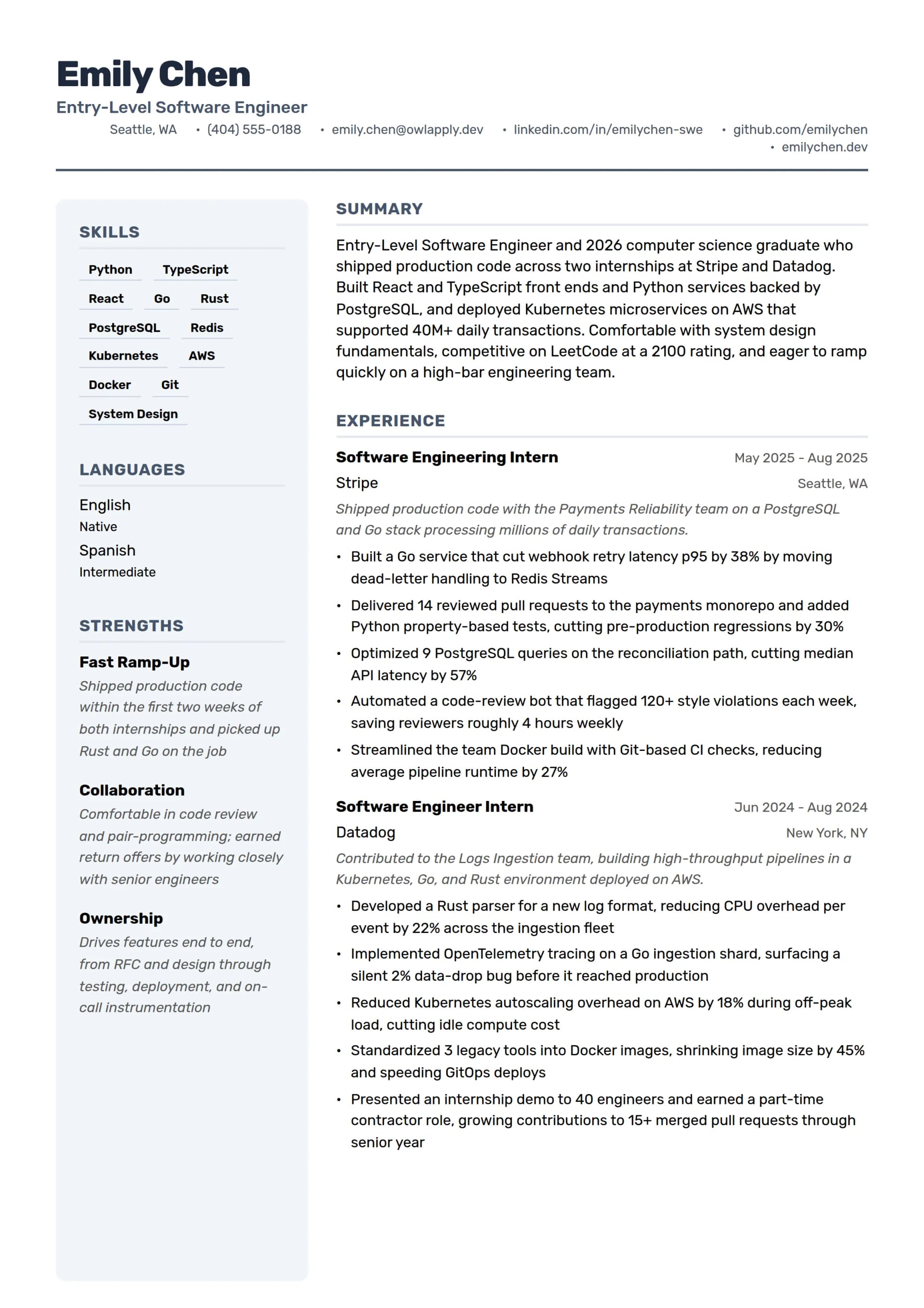 Entry-Level Software Engineer