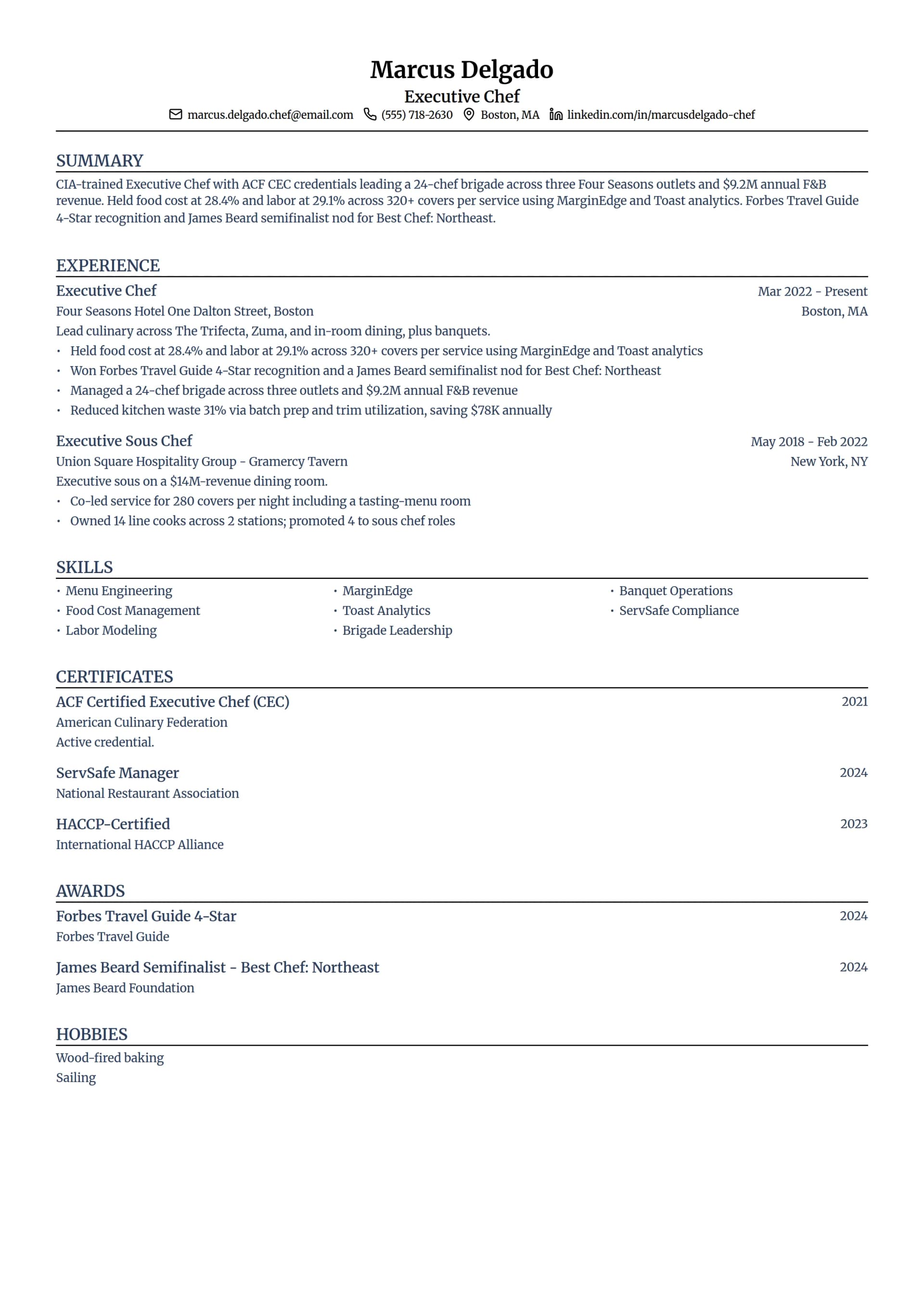 Executive Chef