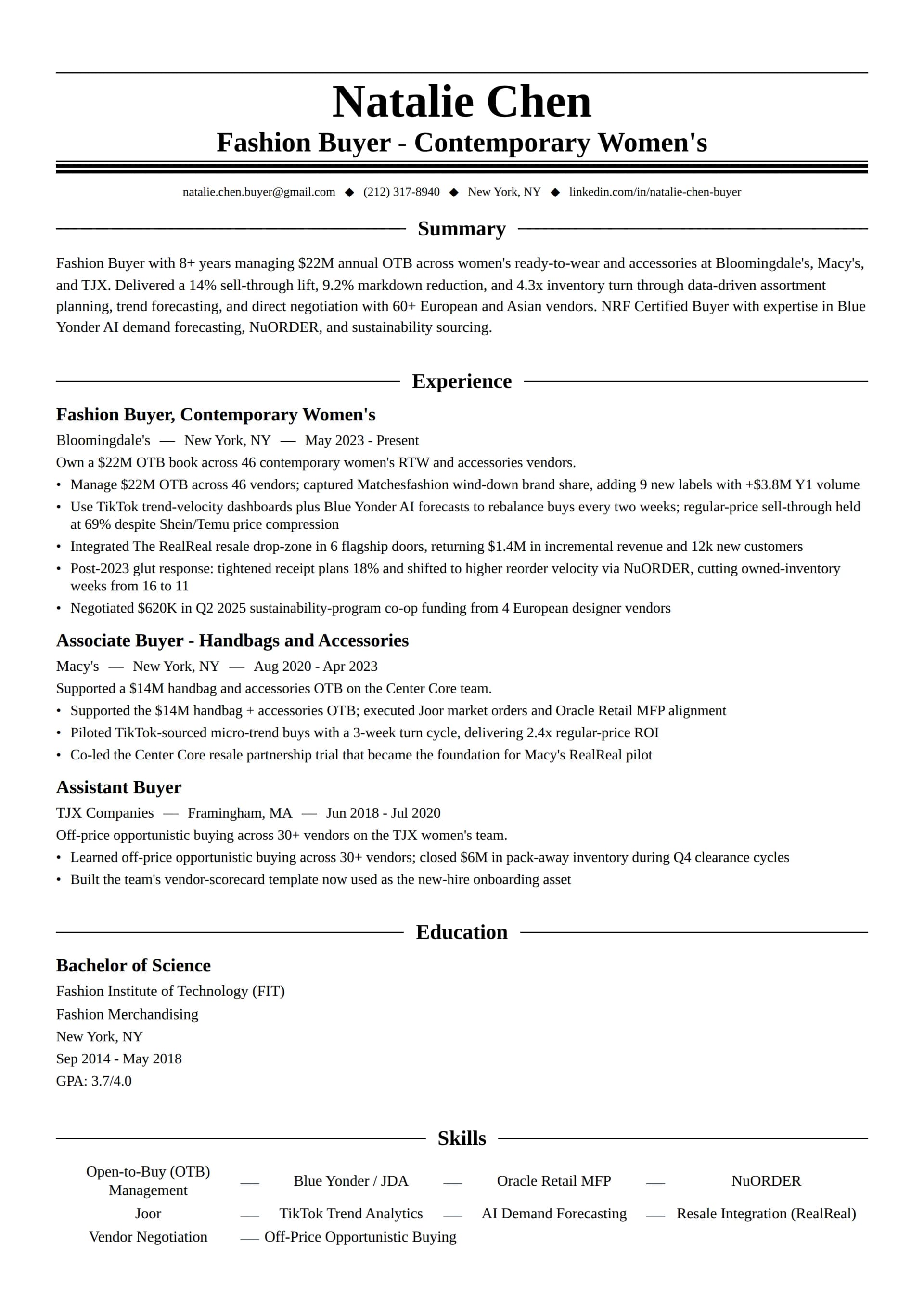 Fashion Buyer