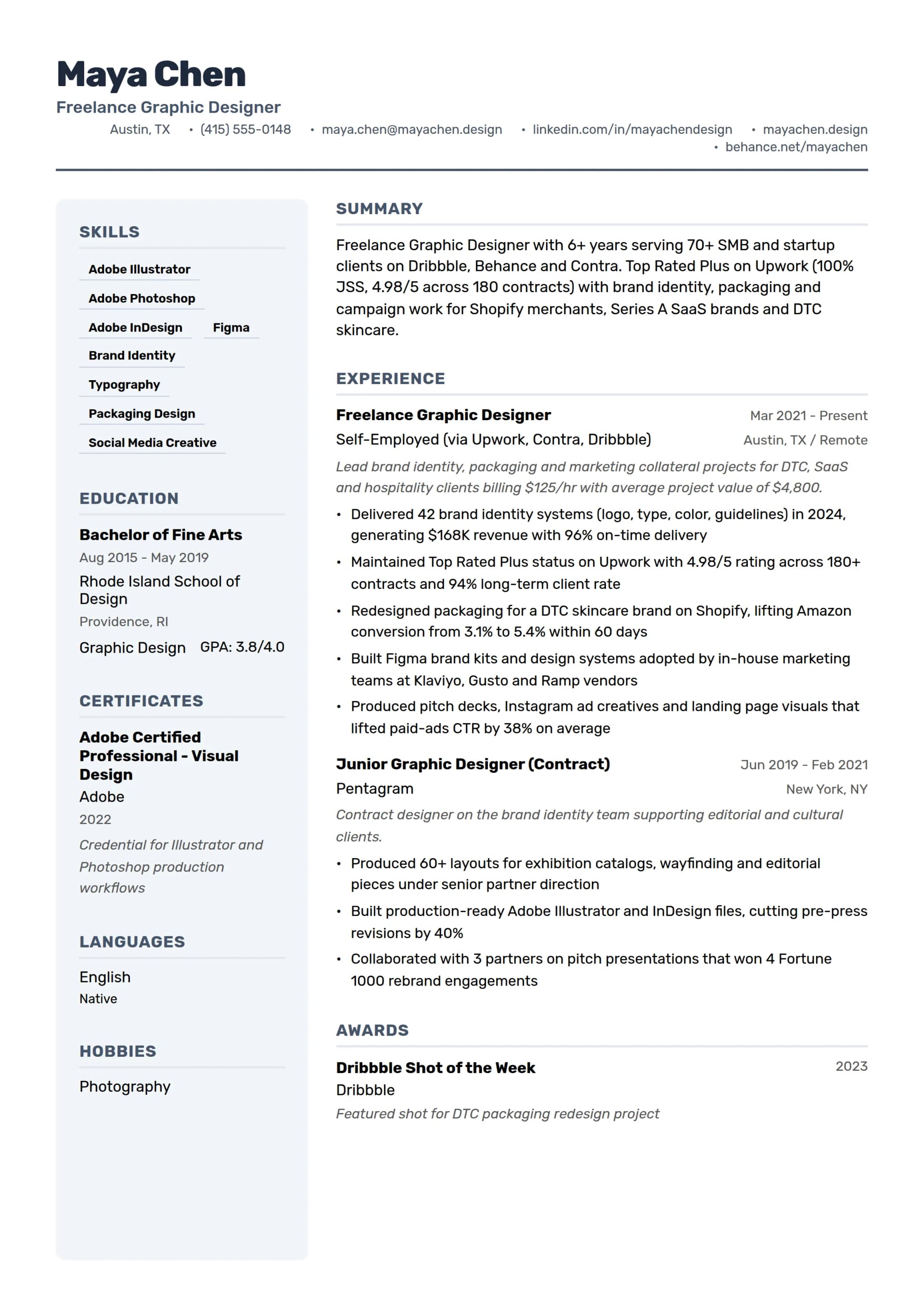 Freelance Graphic Designer