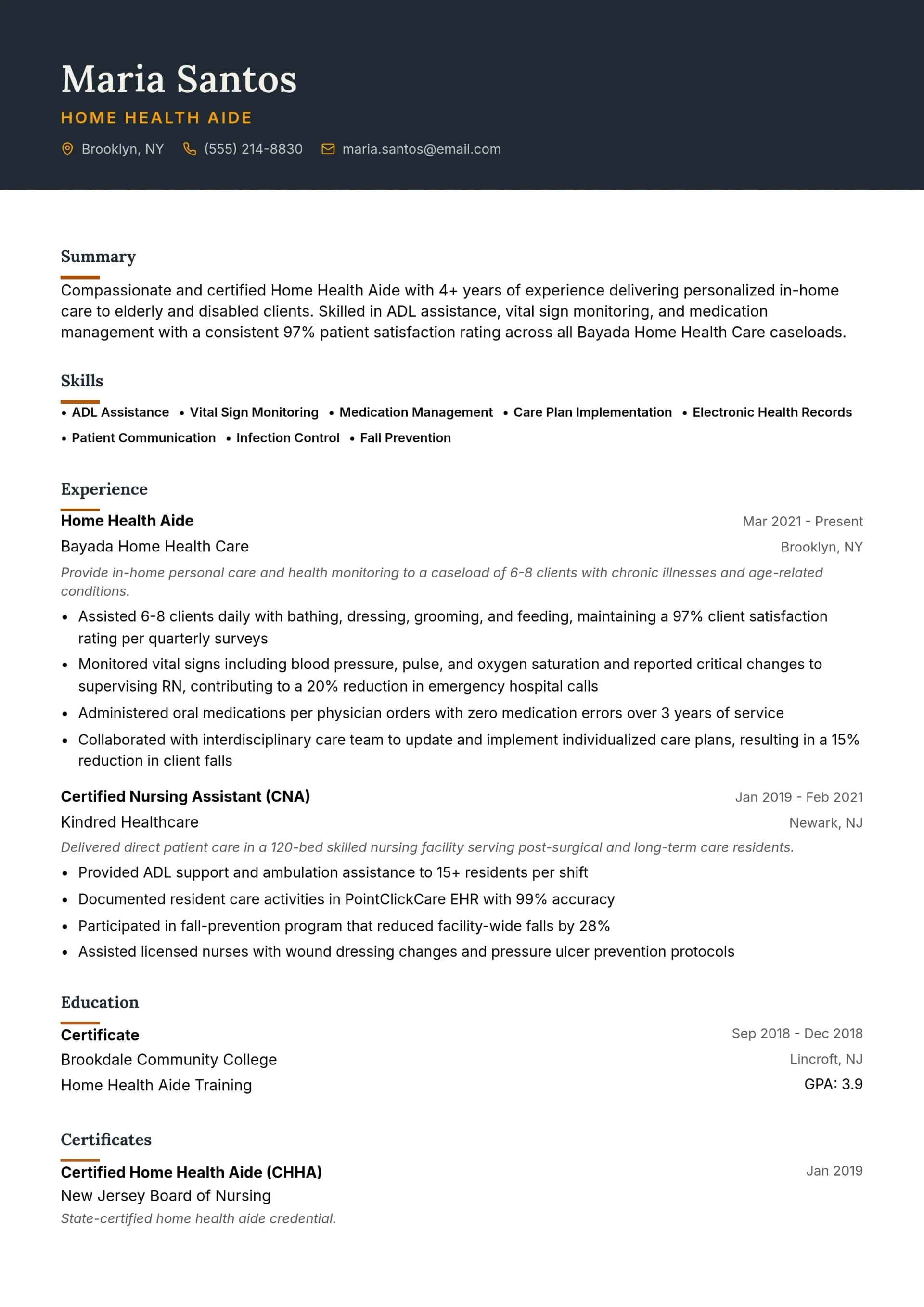 Home Health Aide