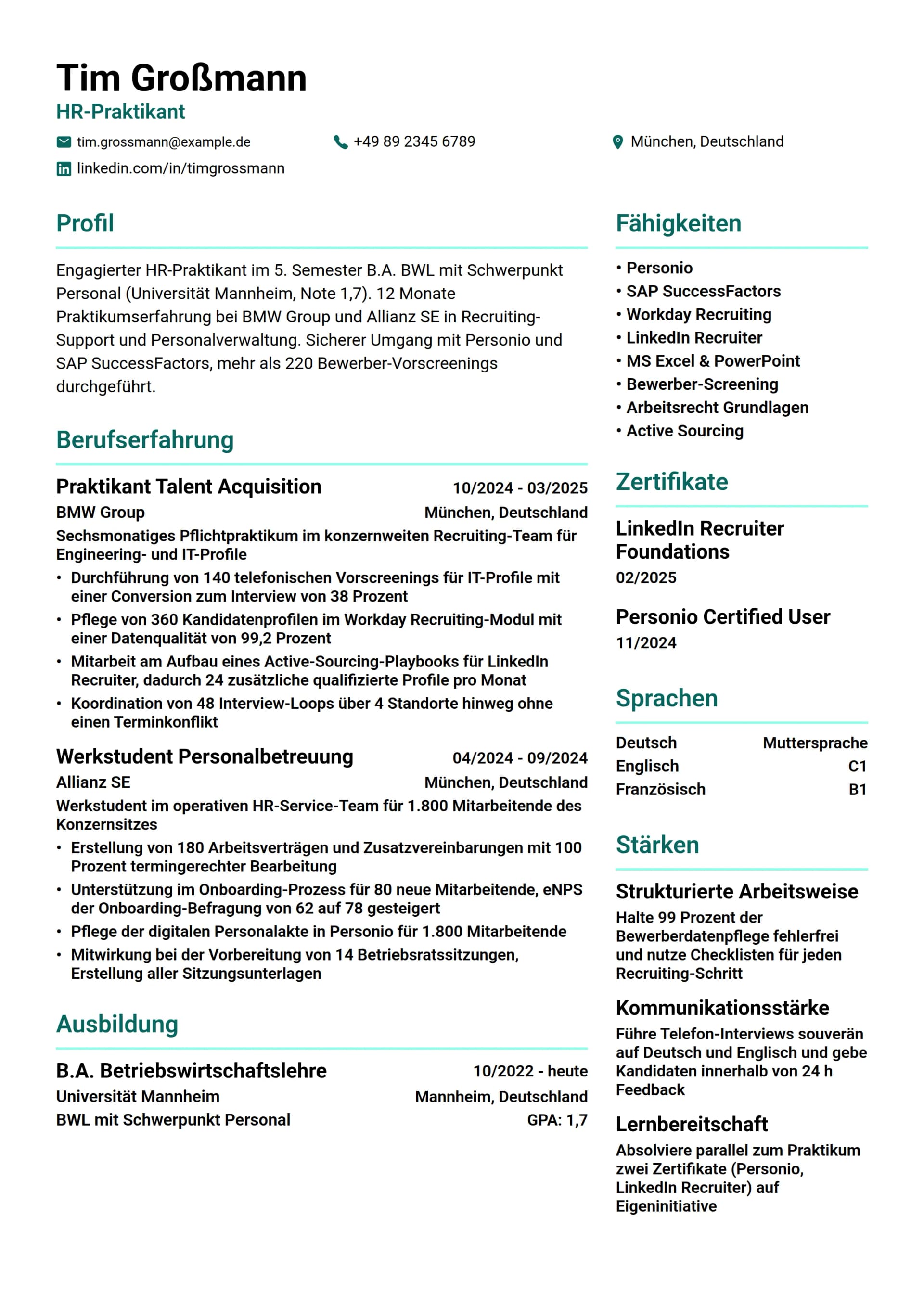 HR-Praktikant