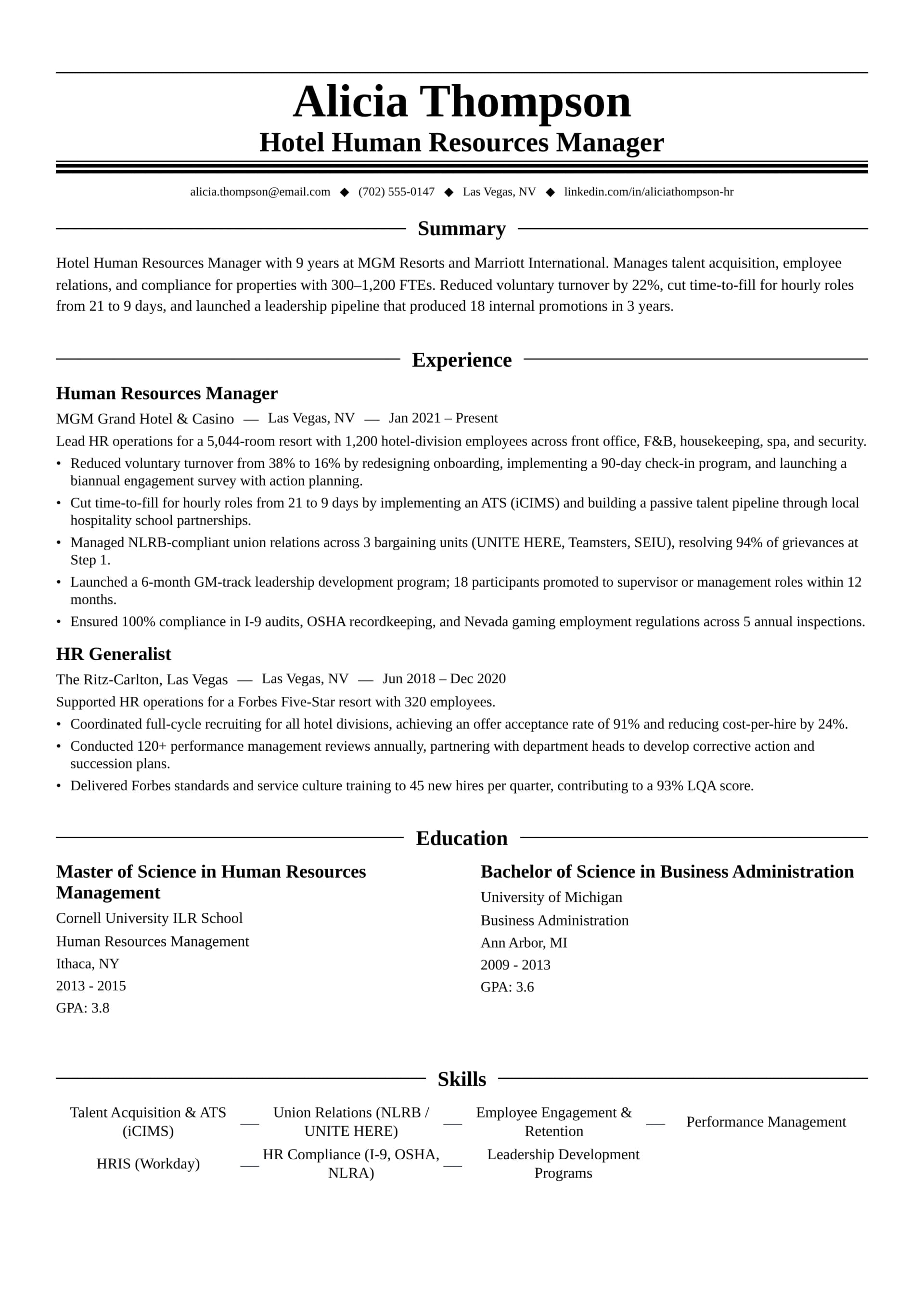 Human Resources Manager