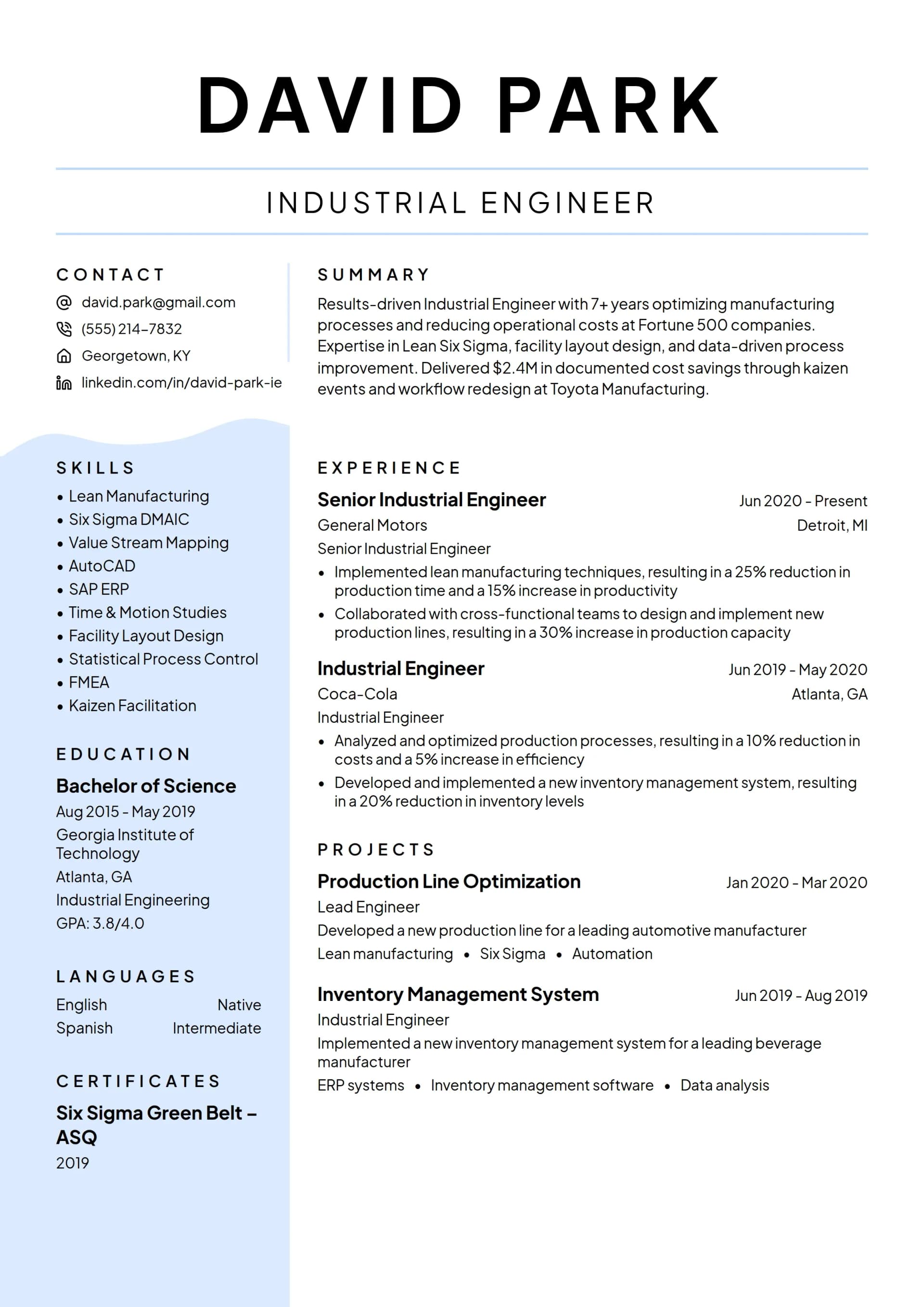 Industrial Engineer