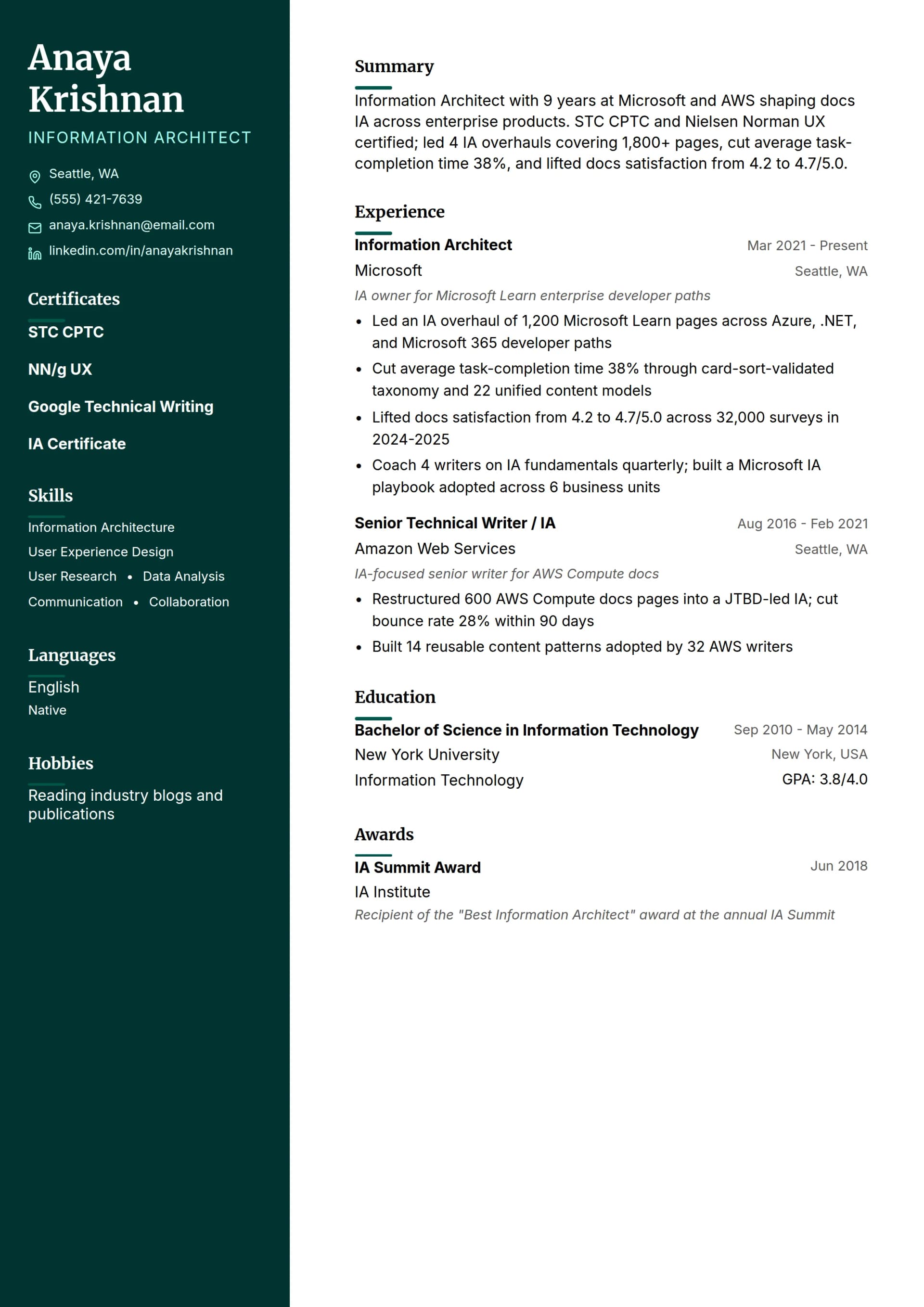 Information Architect