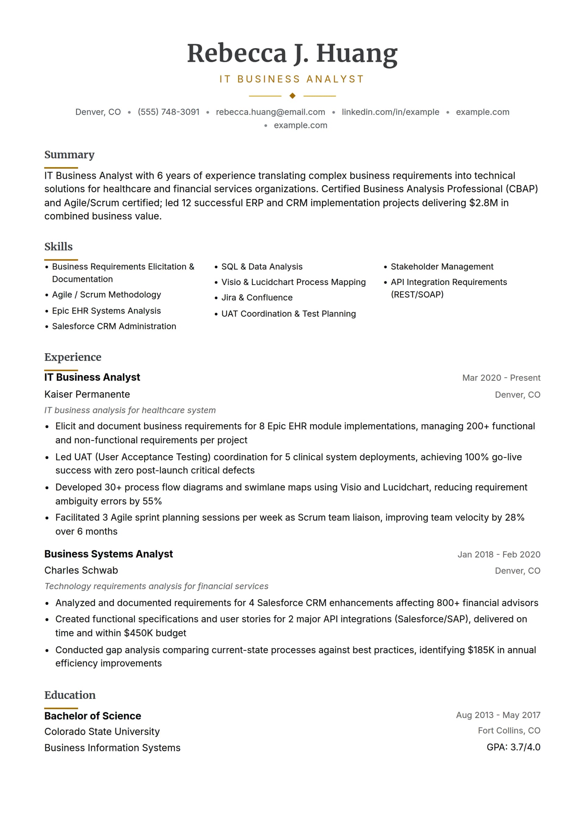 IT Business Analyst