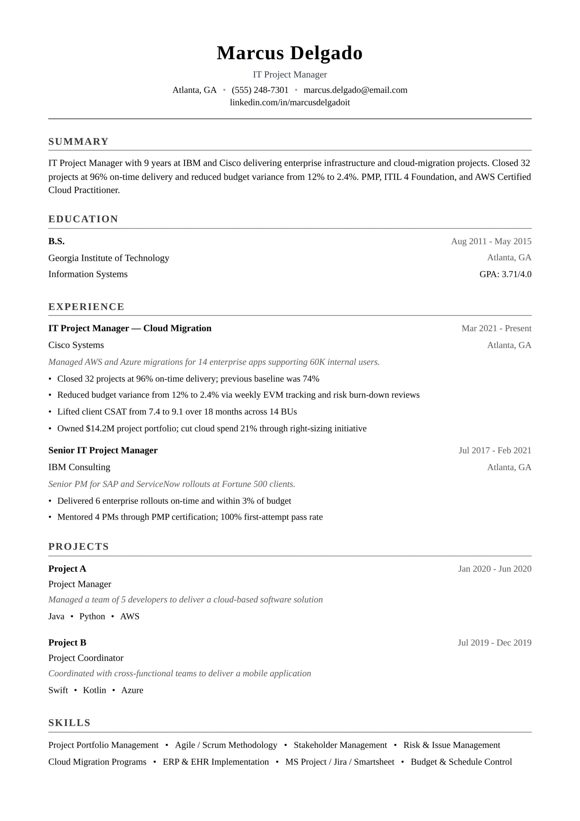 IT Project Manager