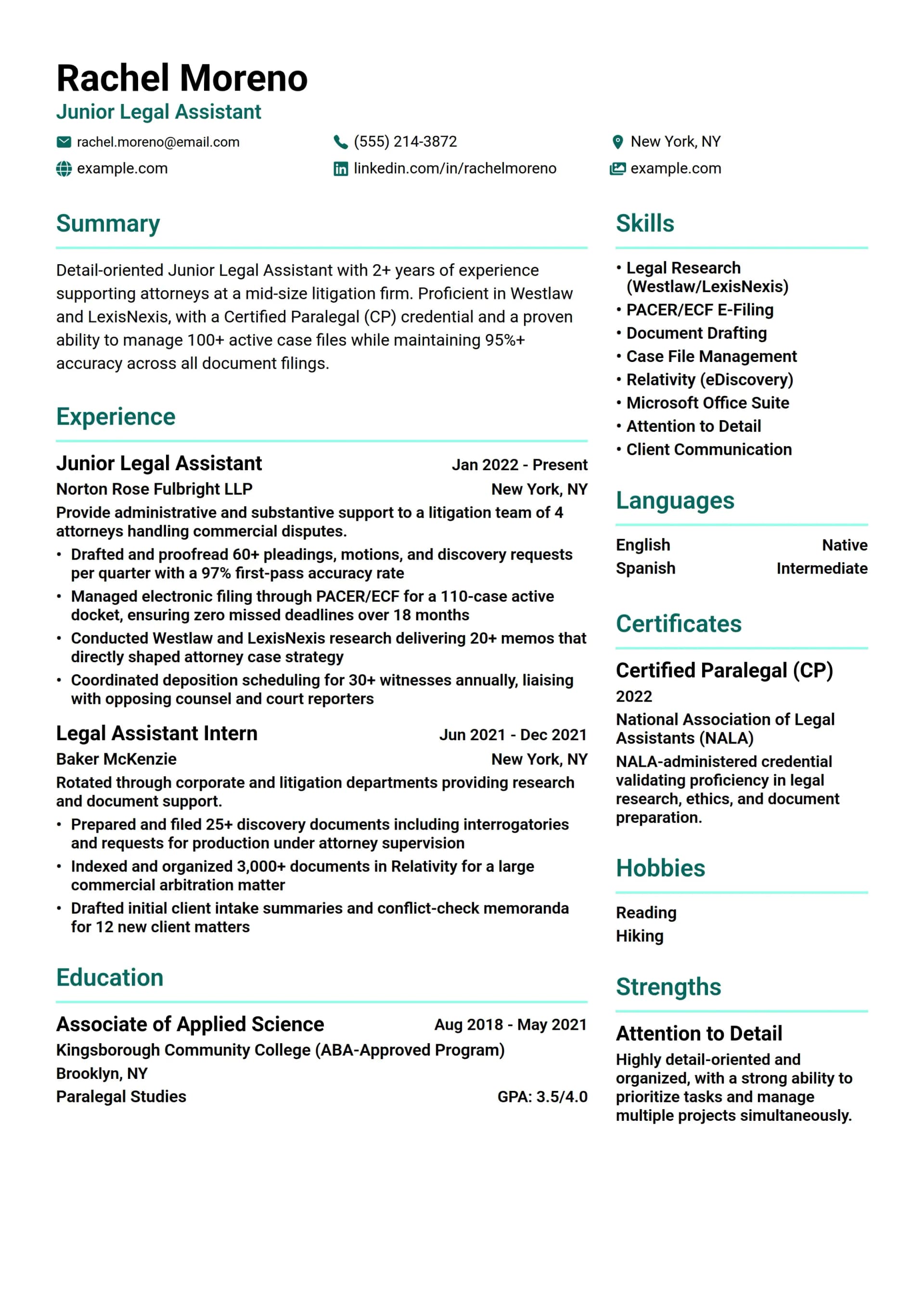 Junior Legal Assistant