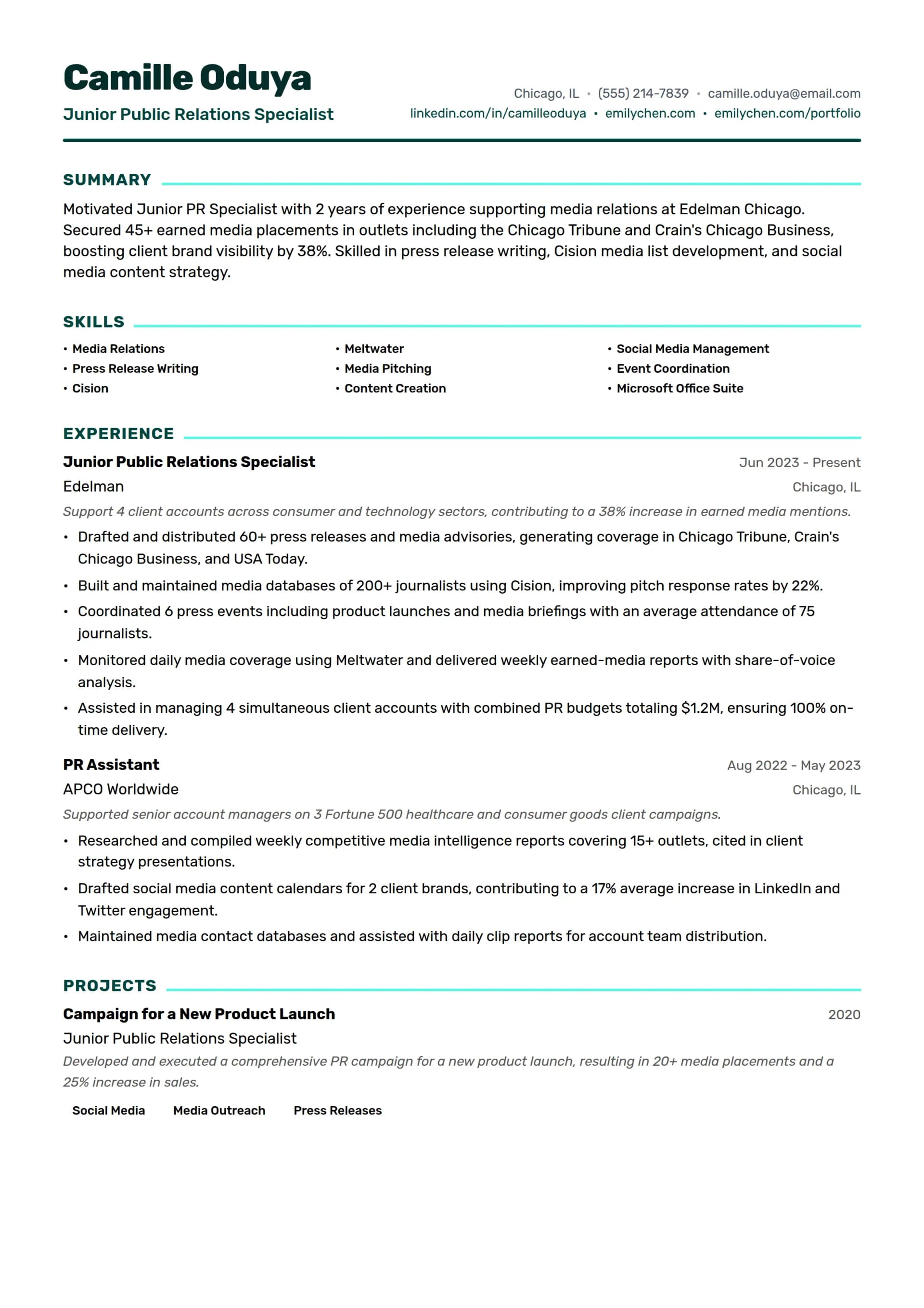 Junior Public Relations Specialist