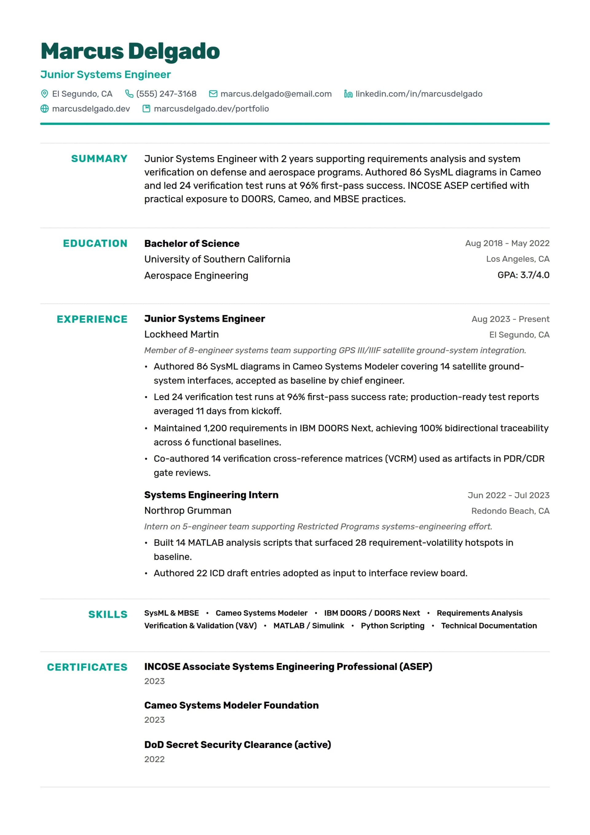 Junior Systems Engineer