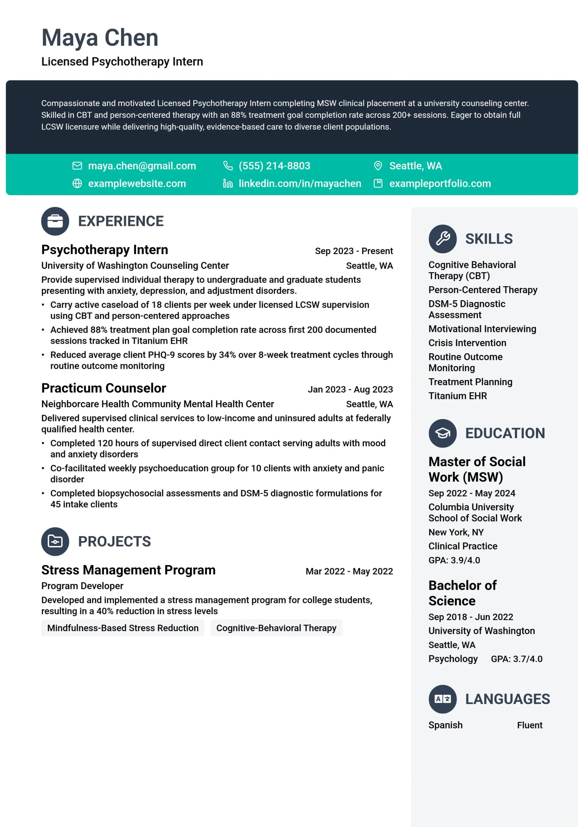 Licensed Psychotherapy Intern