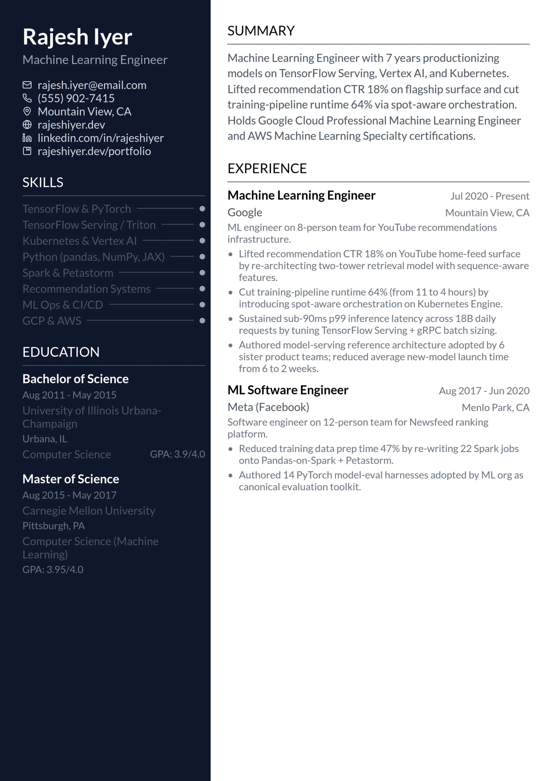 Machine Learning Engineer