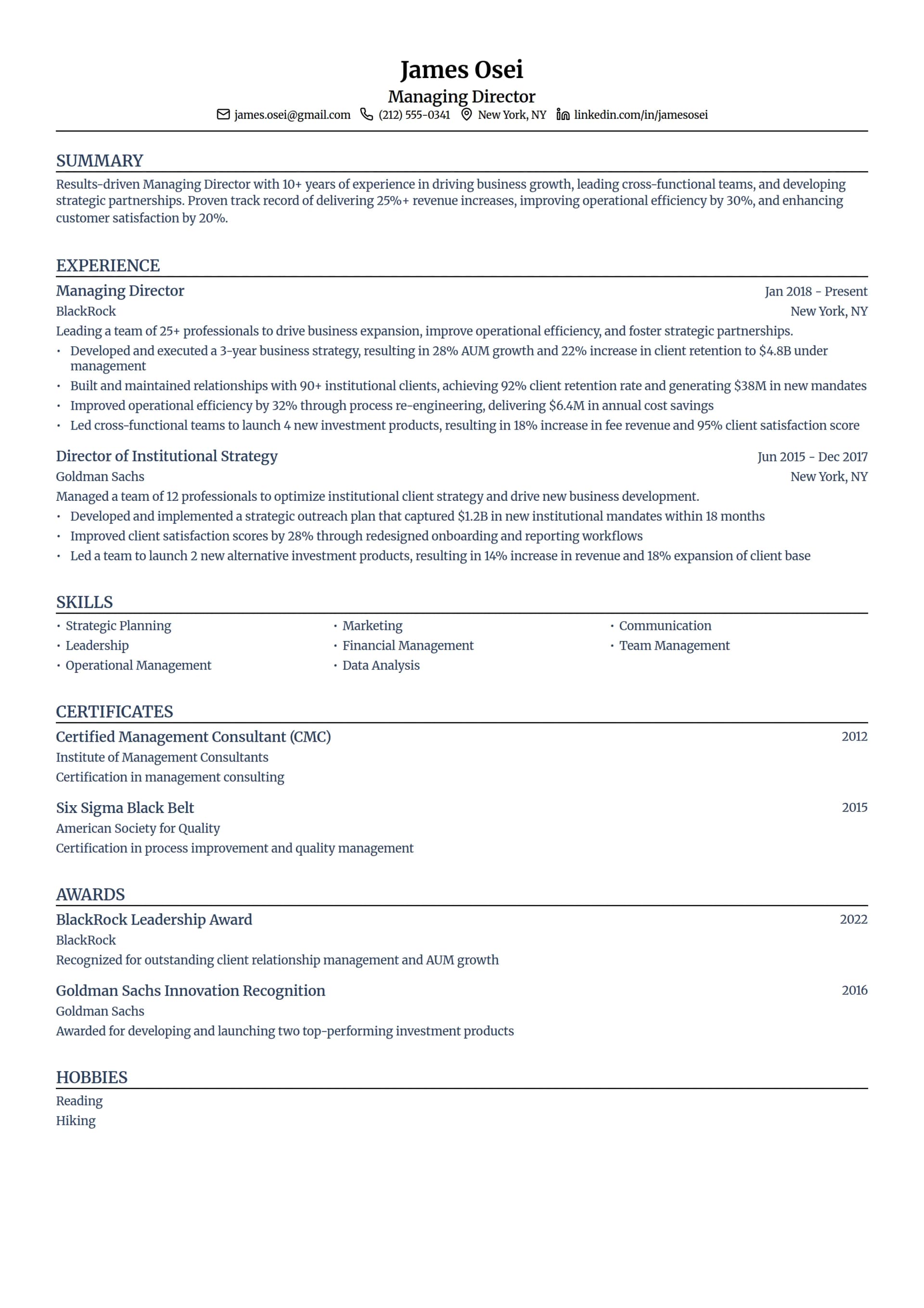 Managing Director