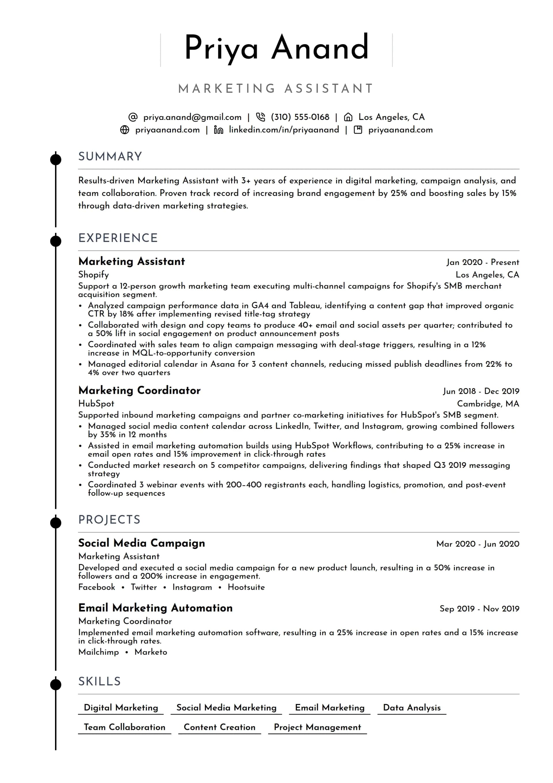 Marketing Assistant