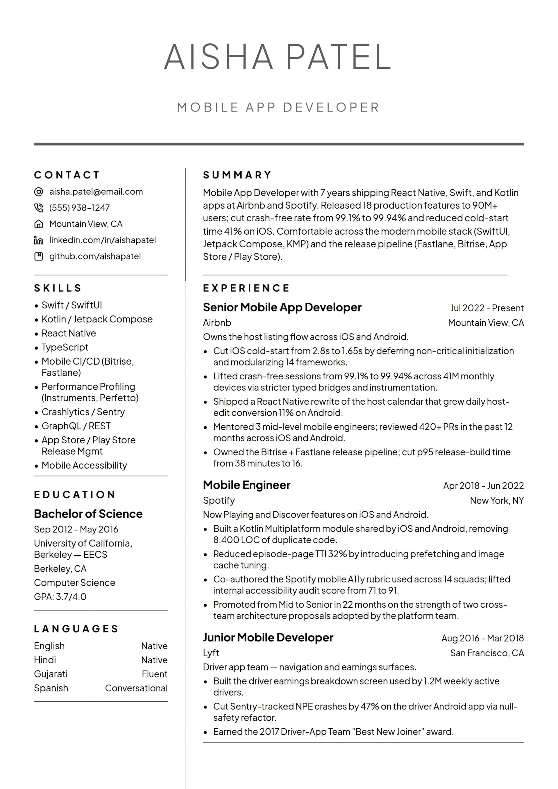 Mobile App Developer