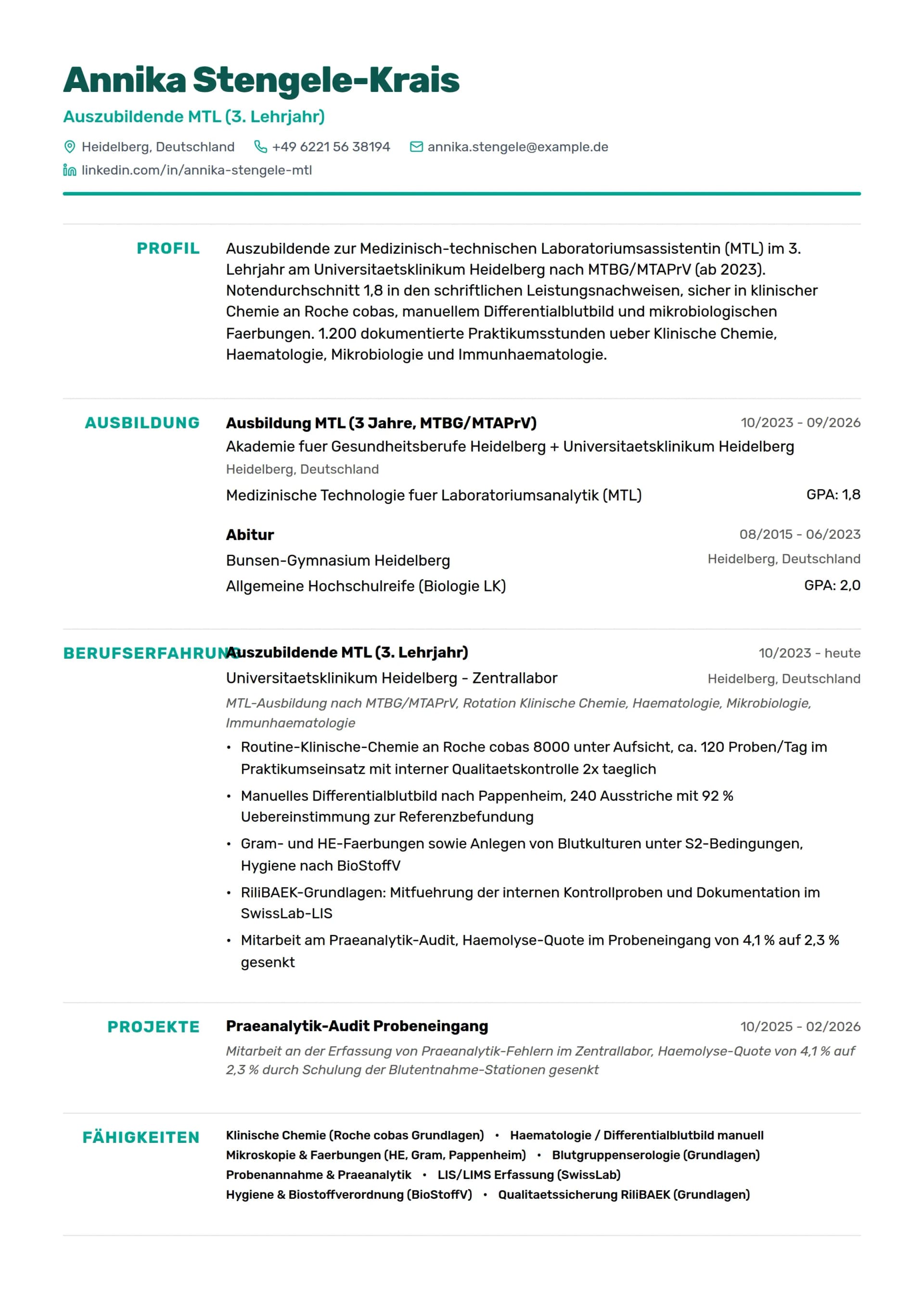 MTLA Azubi (MTL-Ausbildung)