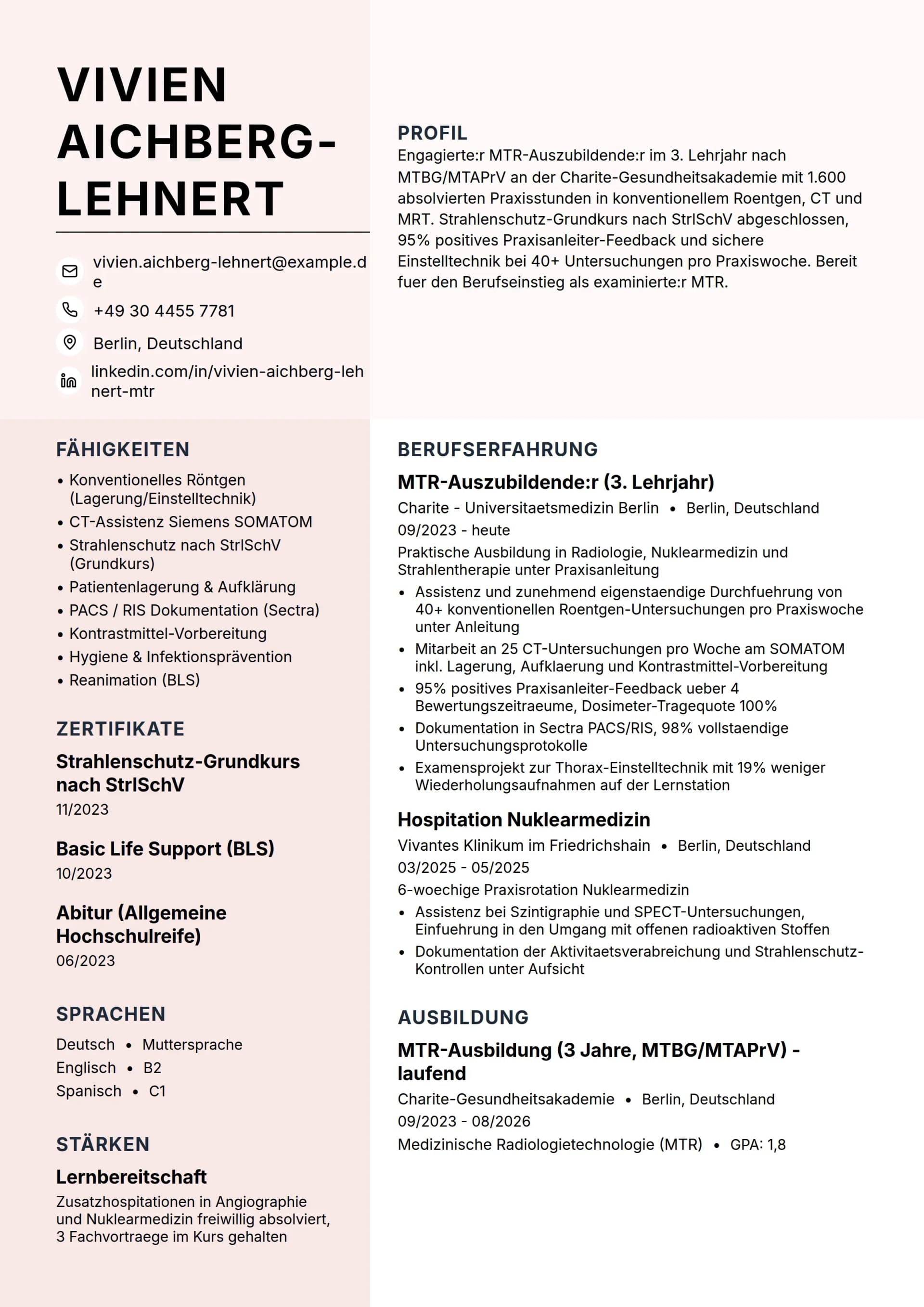 MTR-Auszubildende:r