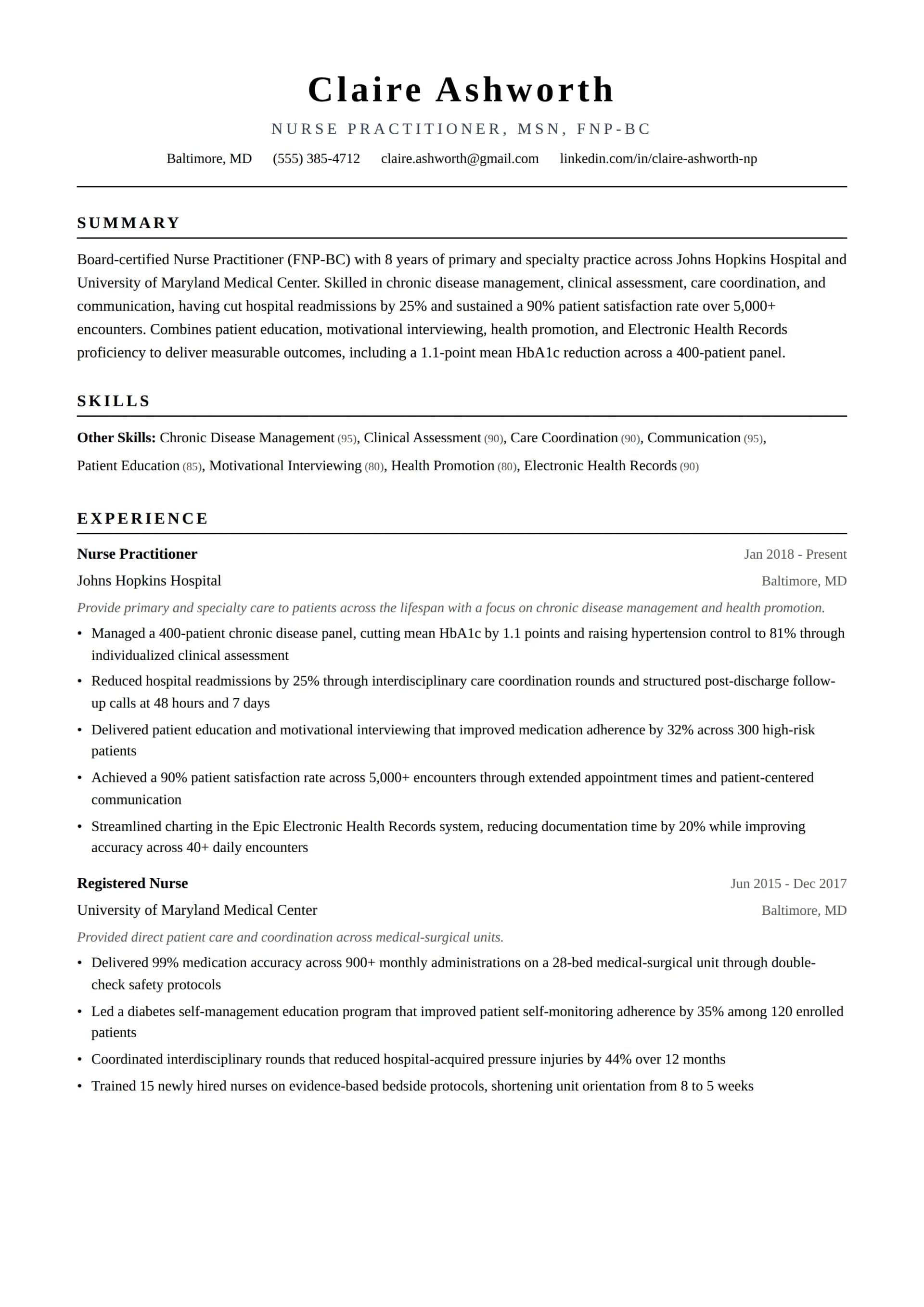 Nurse Practitioner