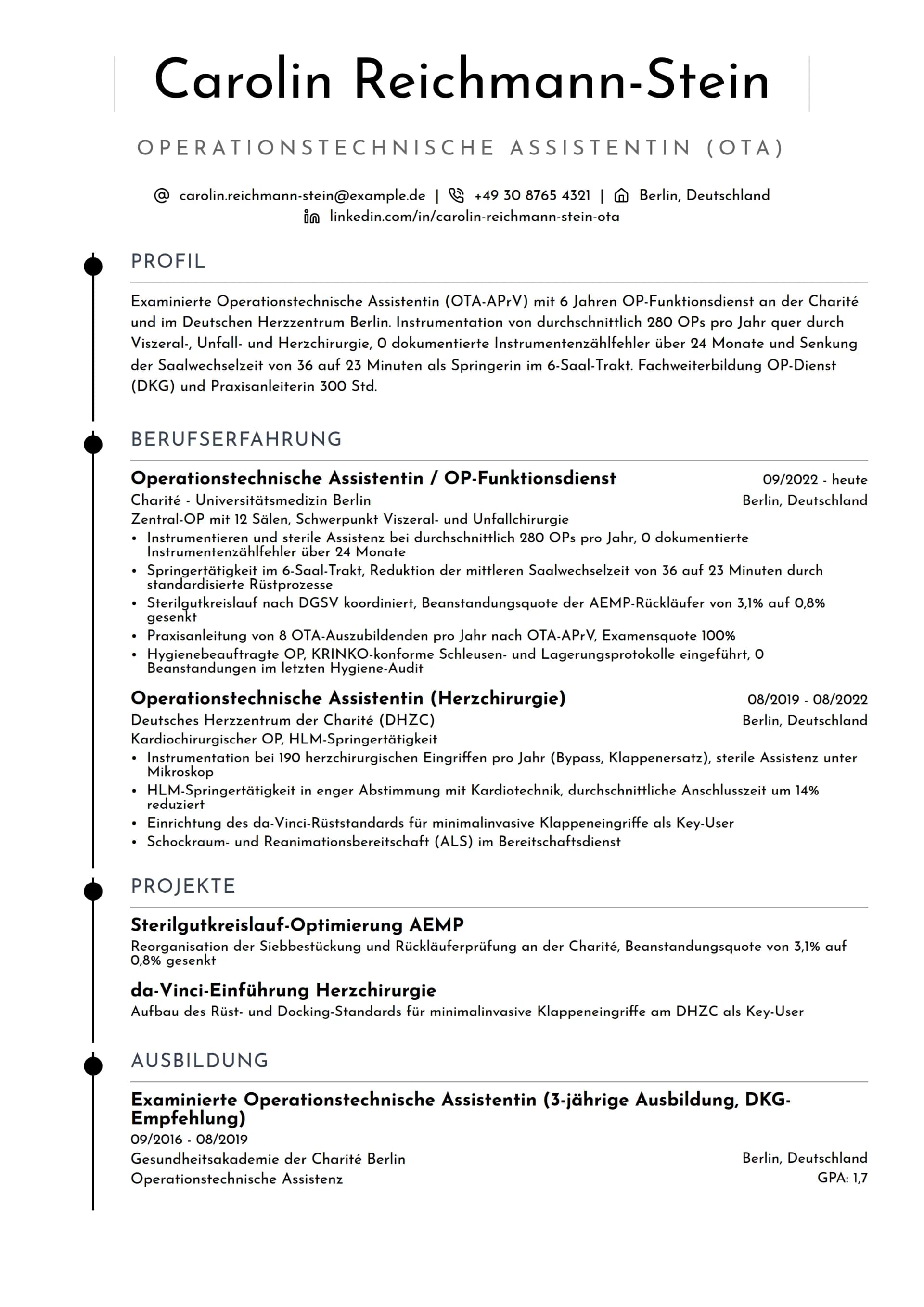 Operationstechnische:r Assistent:in (OTA)